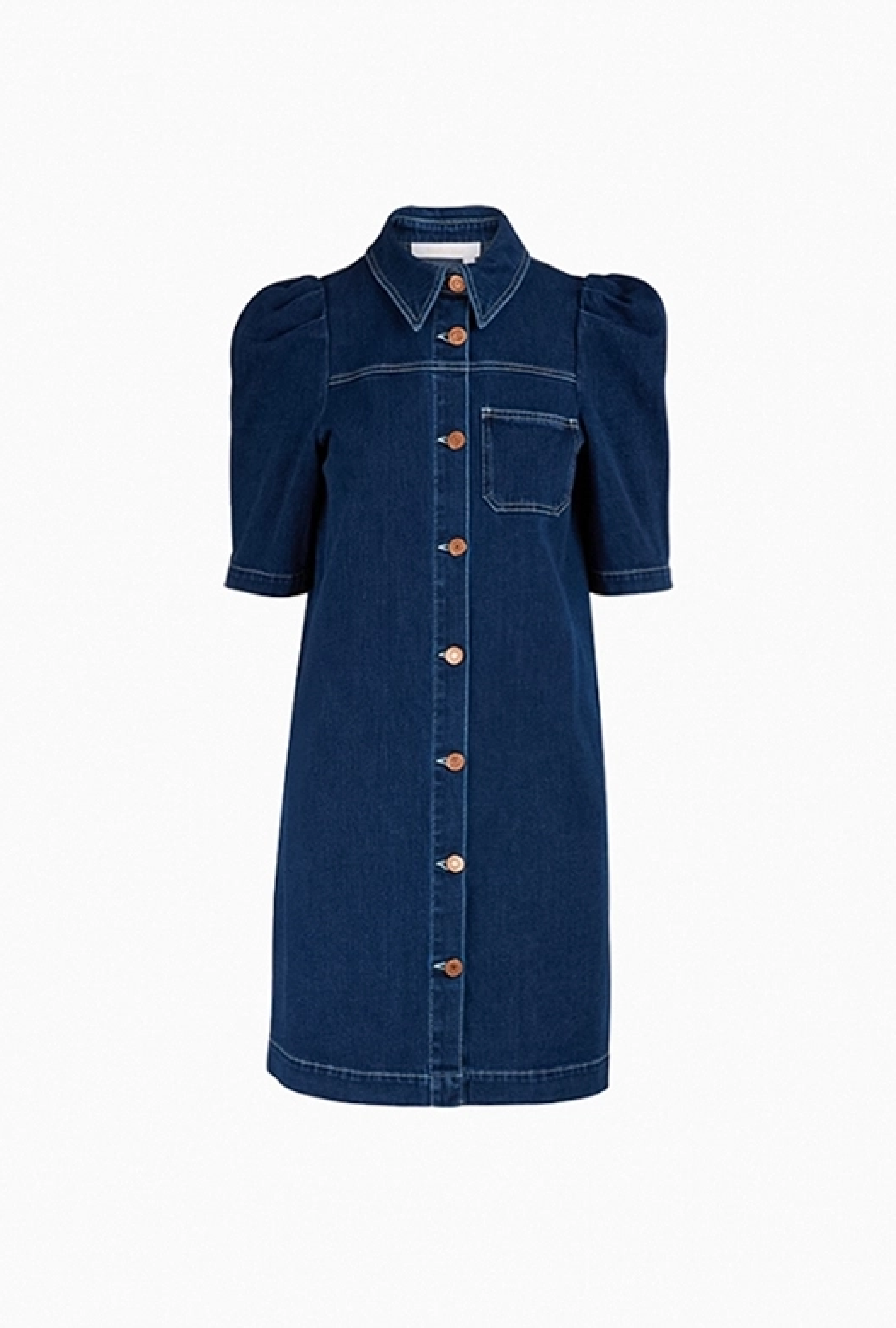 Robe See By Chloe Denim Collared-Exclusivité web