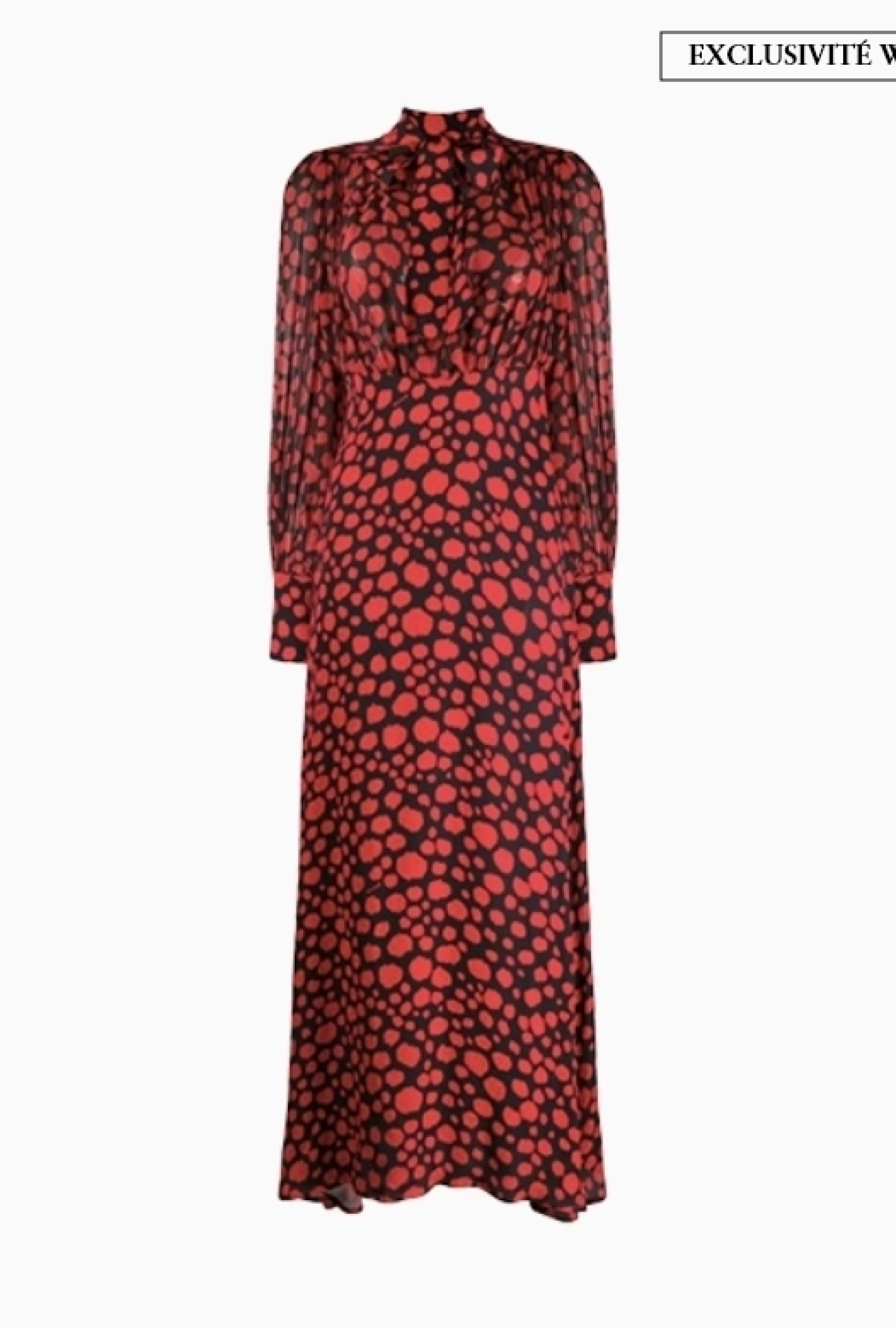 Robe Black Red Printed-Exclusivité web