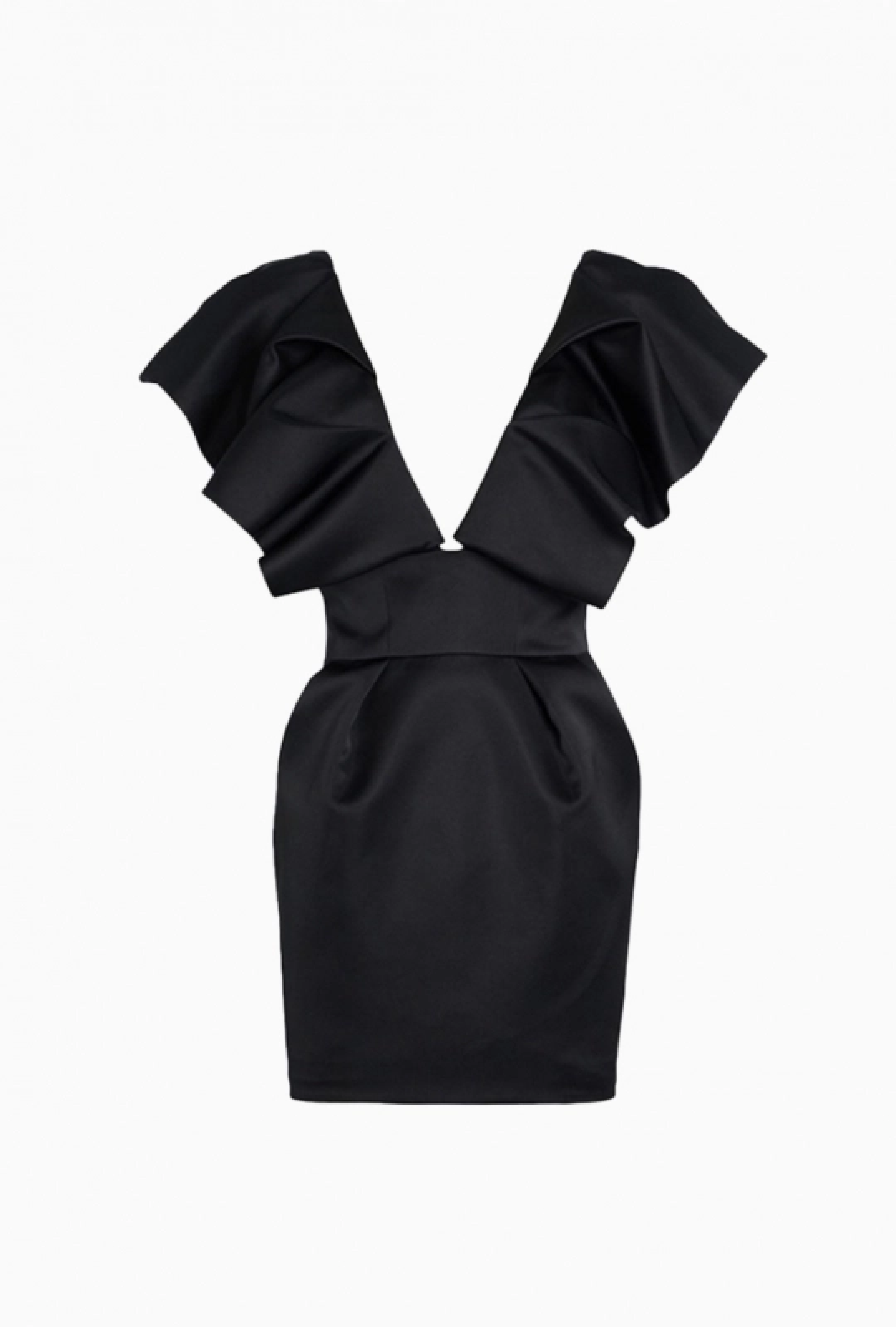 Robe Ruffle Satin