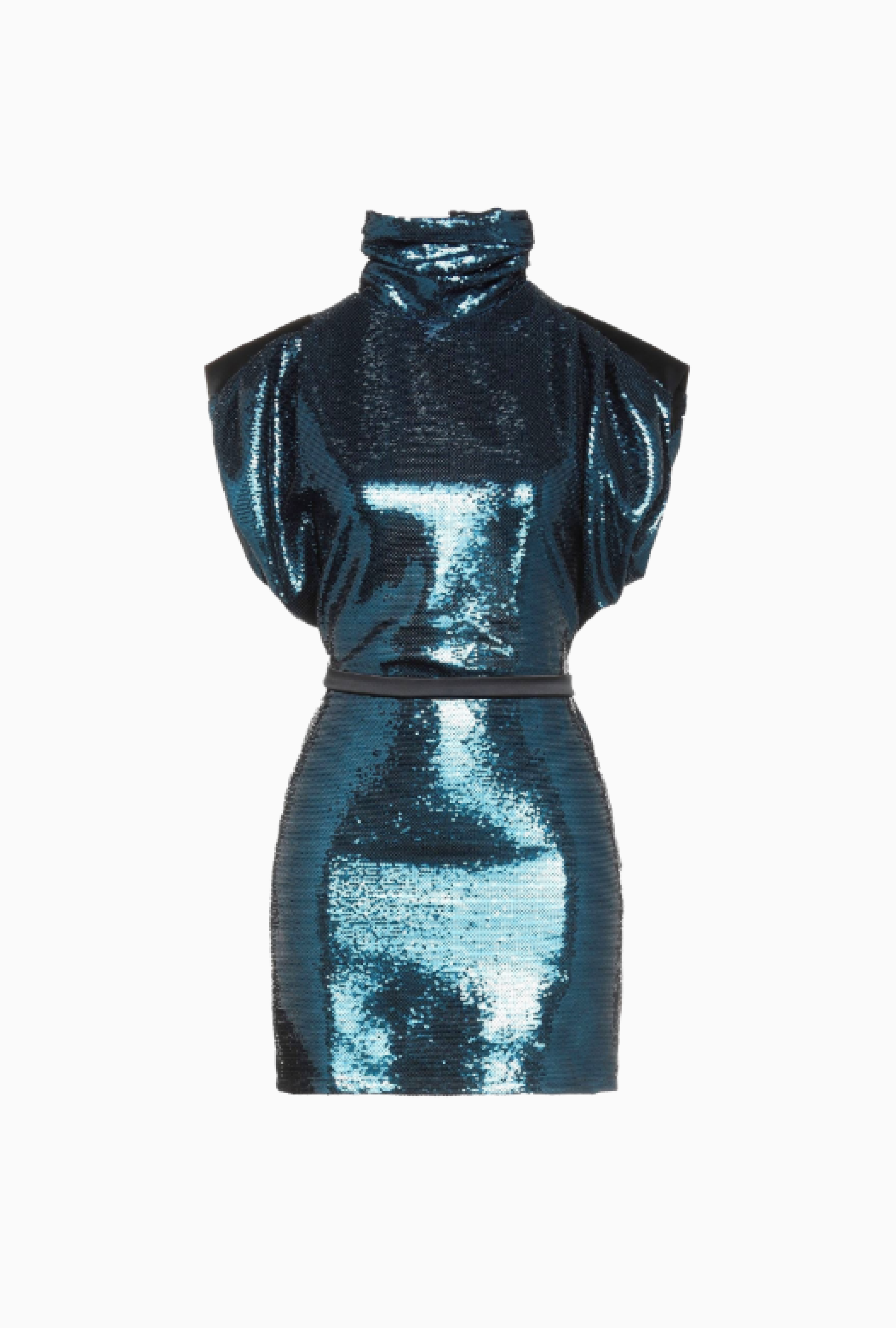 Robe Sequin Bleue
