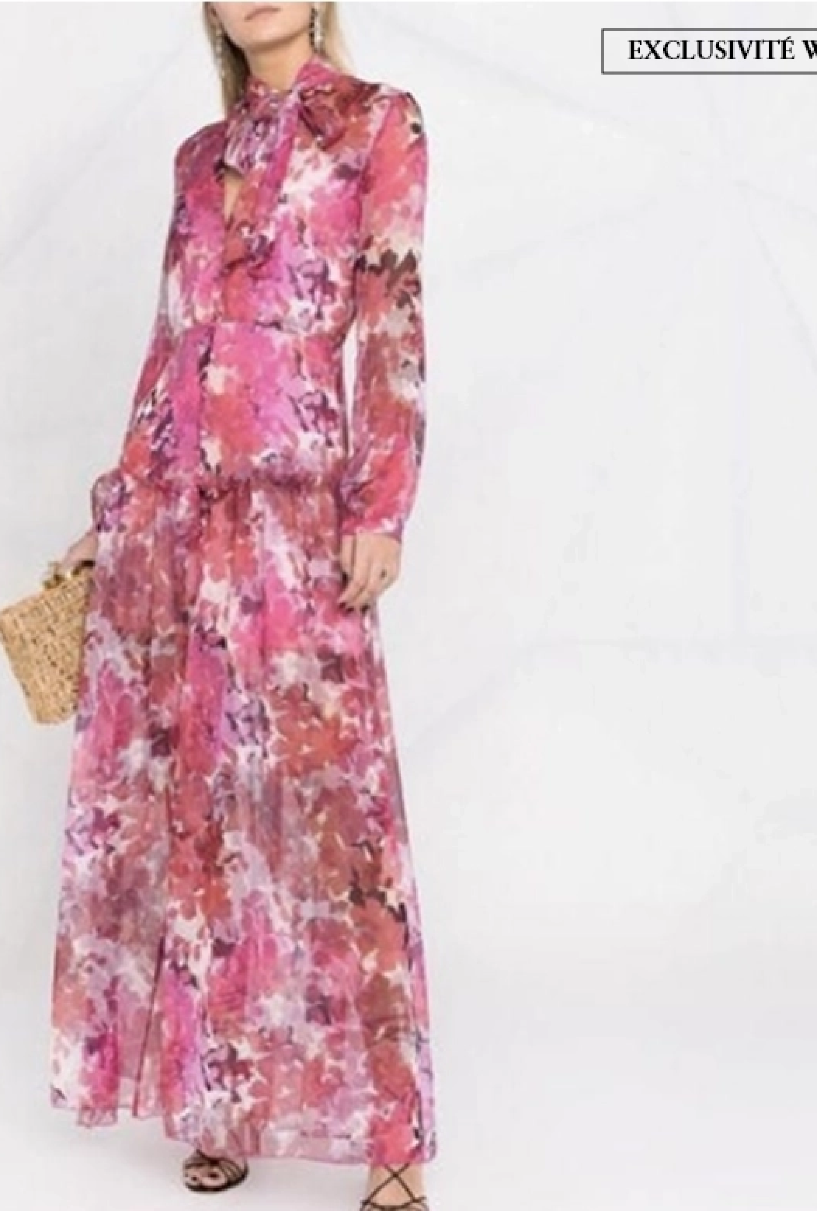 Robe Floral Fuchsia-Exclusivité web