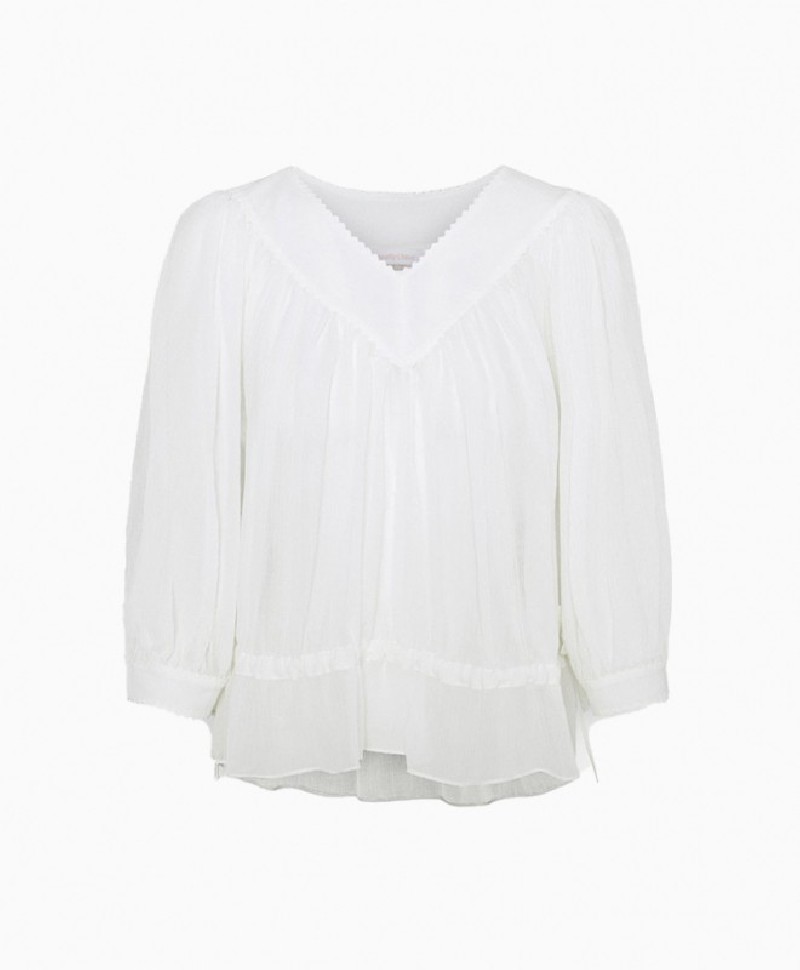 Blouse See By Chloe Crystal White