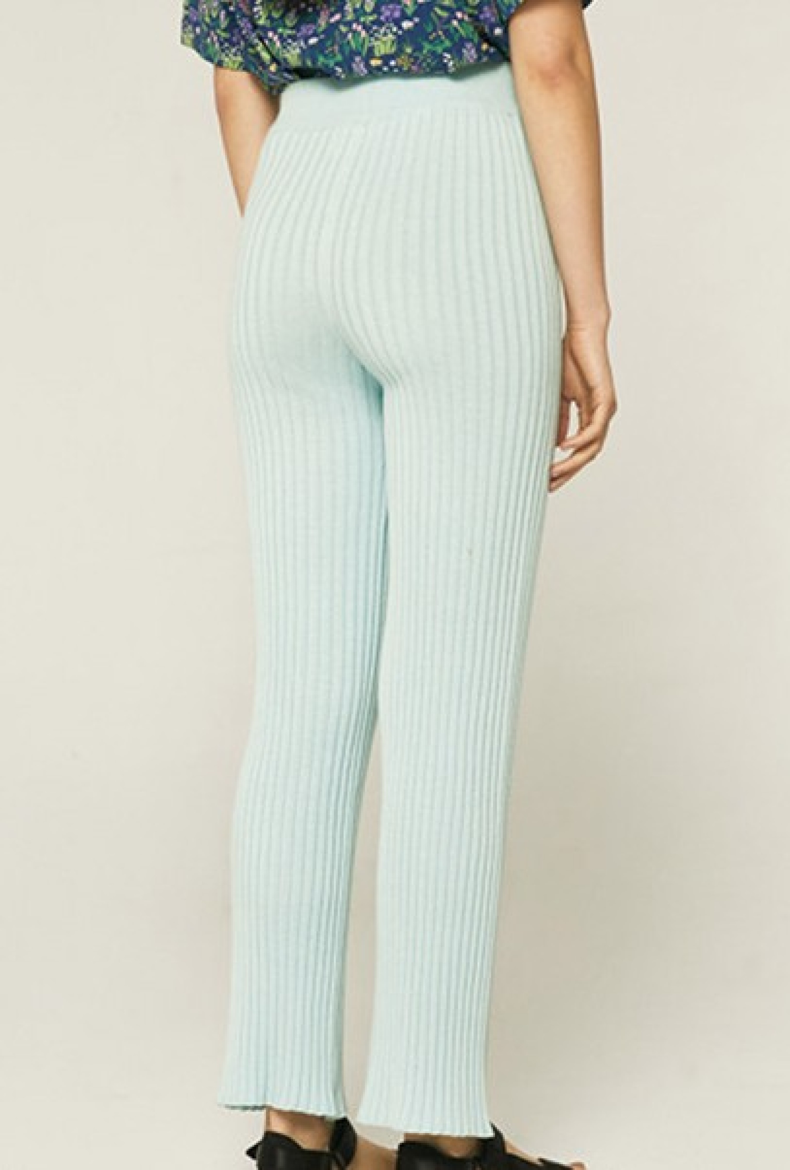 Pantalon Tricot Bleu