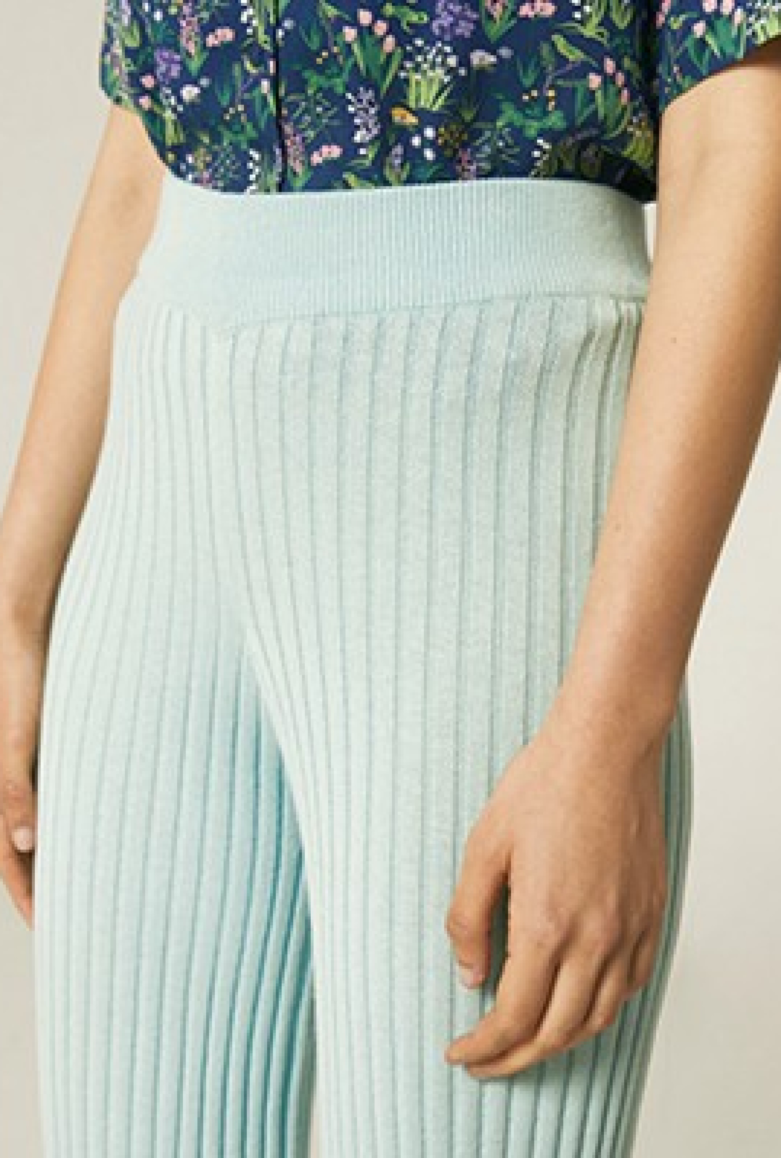 Pantalon Tricot Bleu