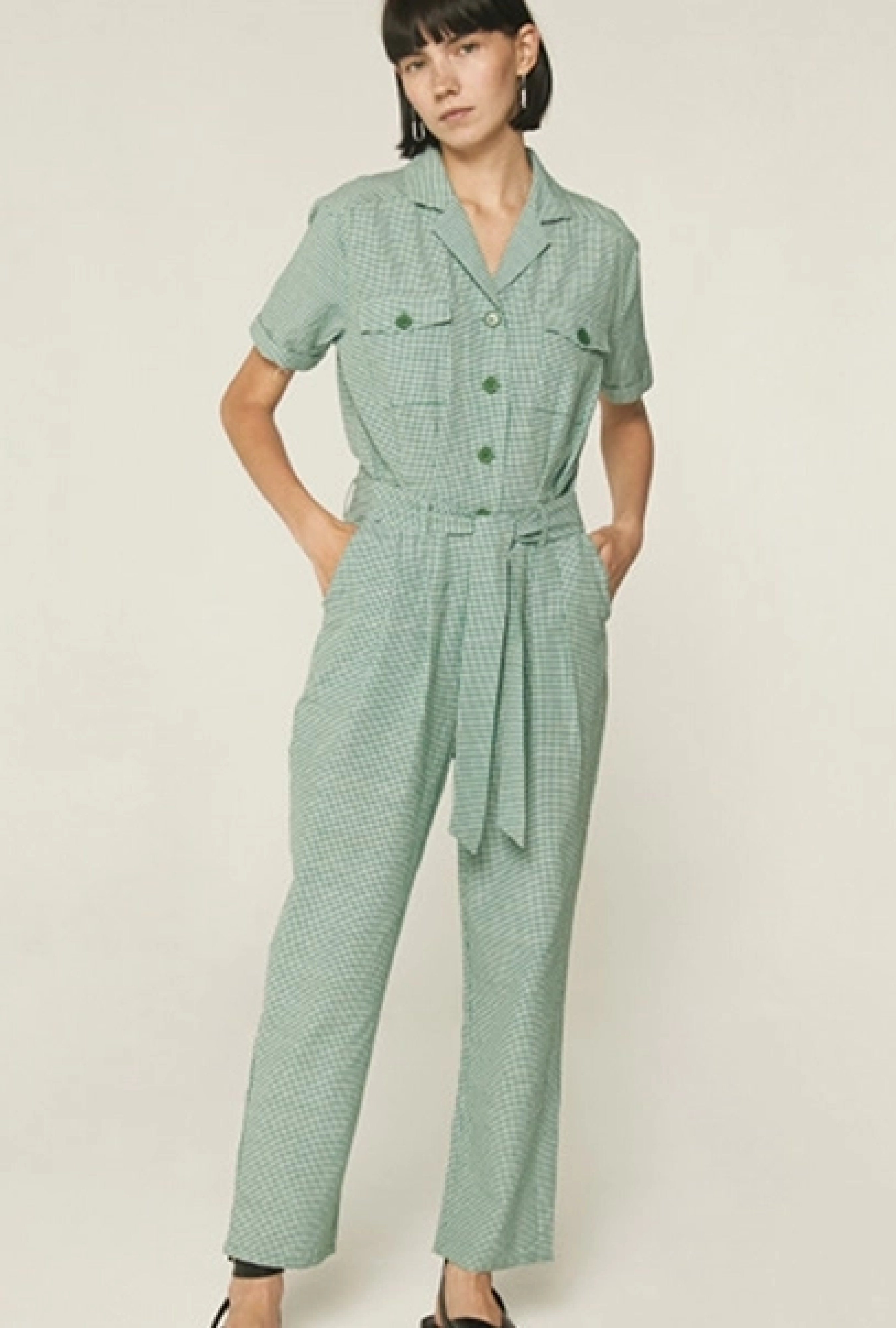 Combinaison Vichy Verte