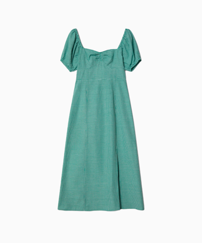 Robe Gingham Green