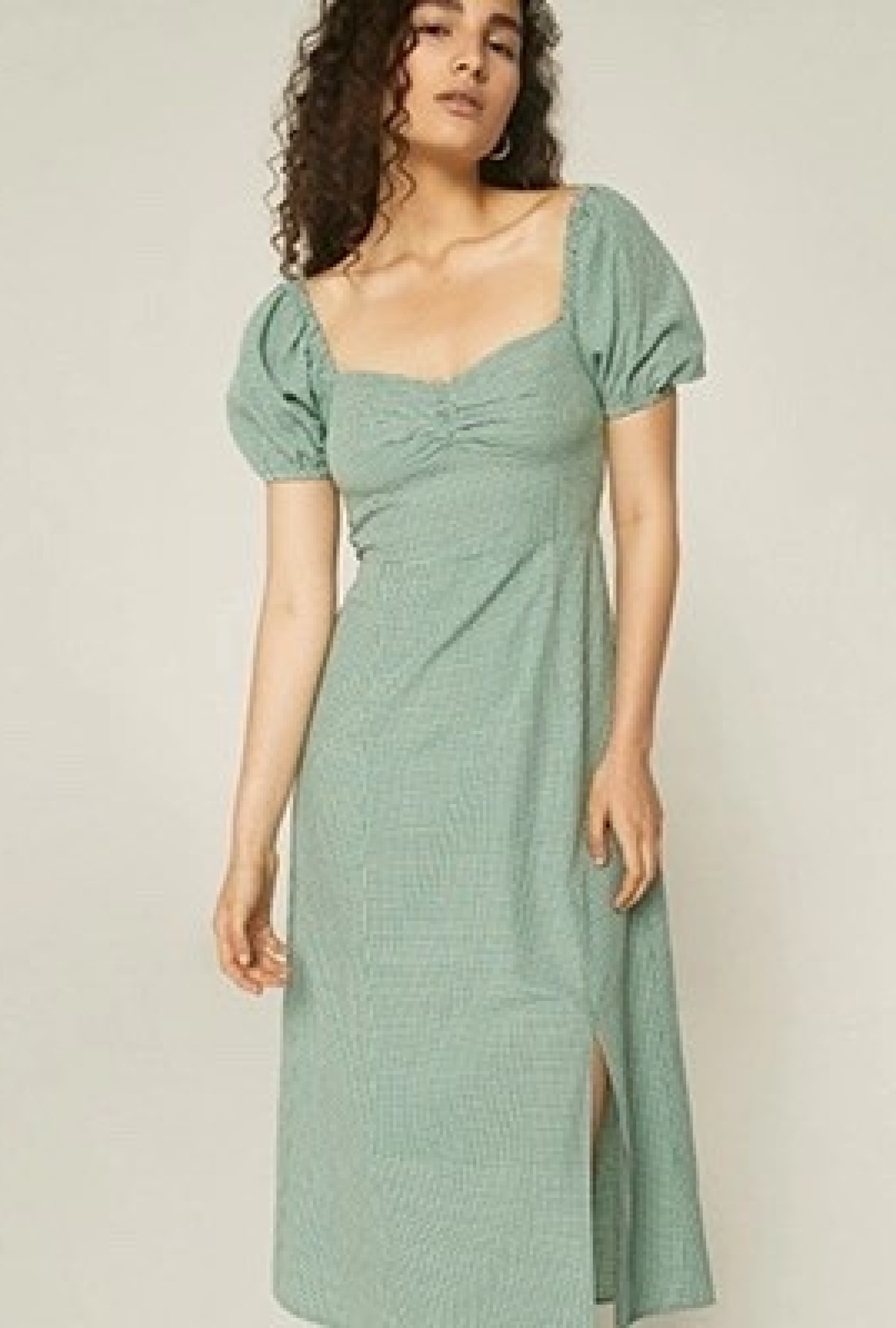 Robe Gingham Green