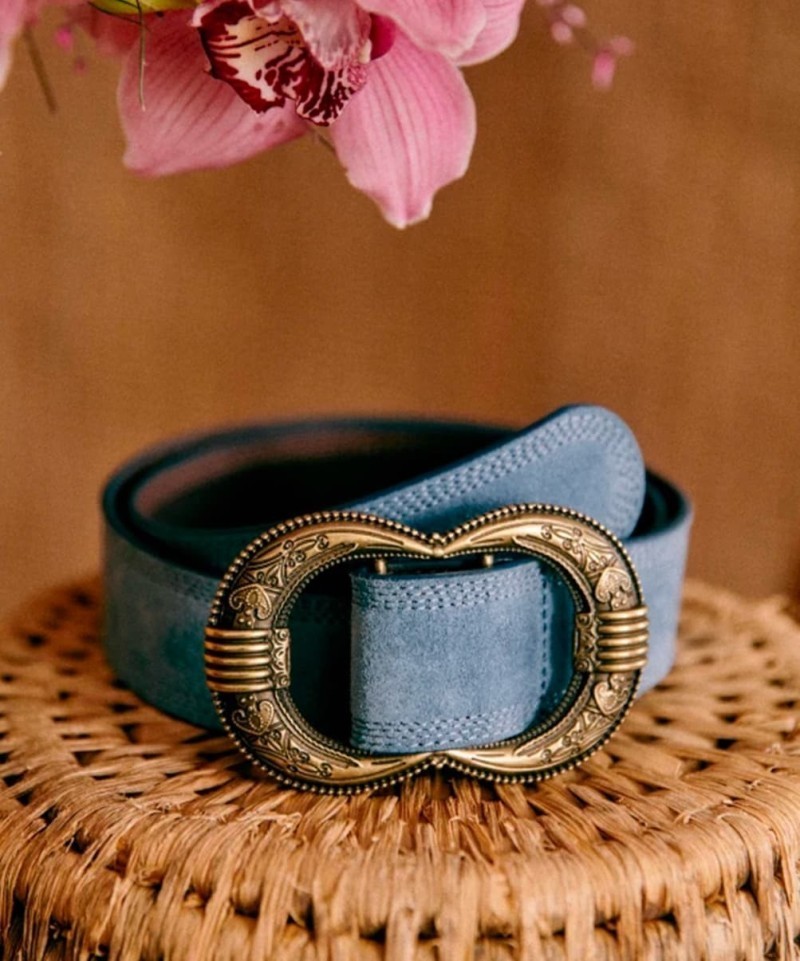 Ceinture Sezane Gaia Bleu Denim