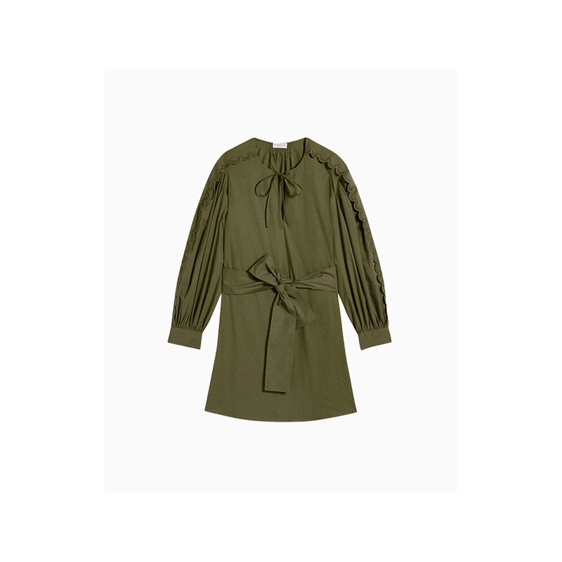 Robe Claudie Pierlot Rariole Kaki-Exclusivité web