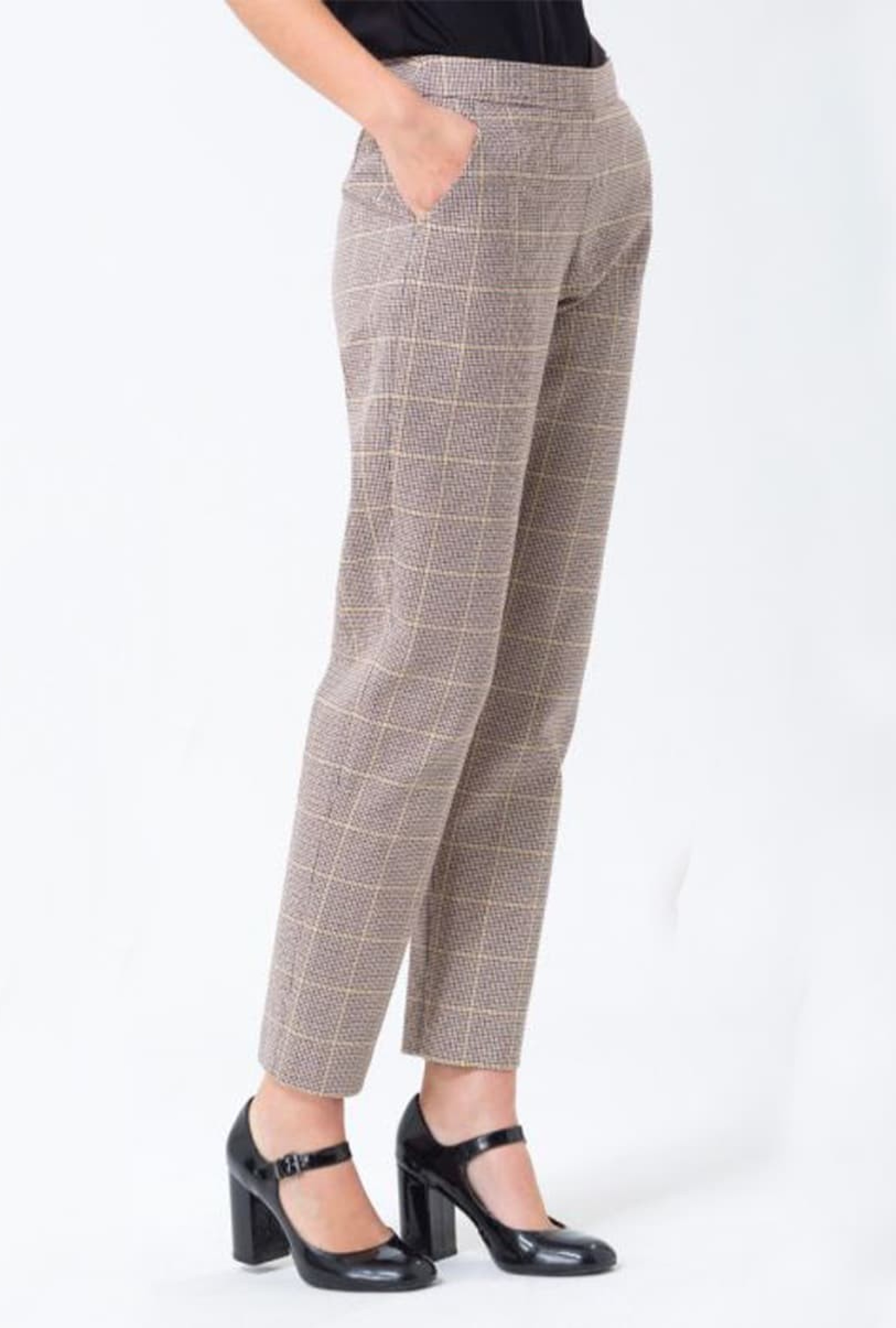 Pantalon Gris à Carreaux