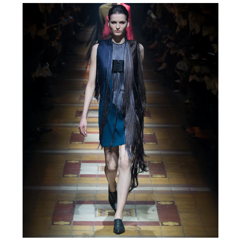 Robe longues franges