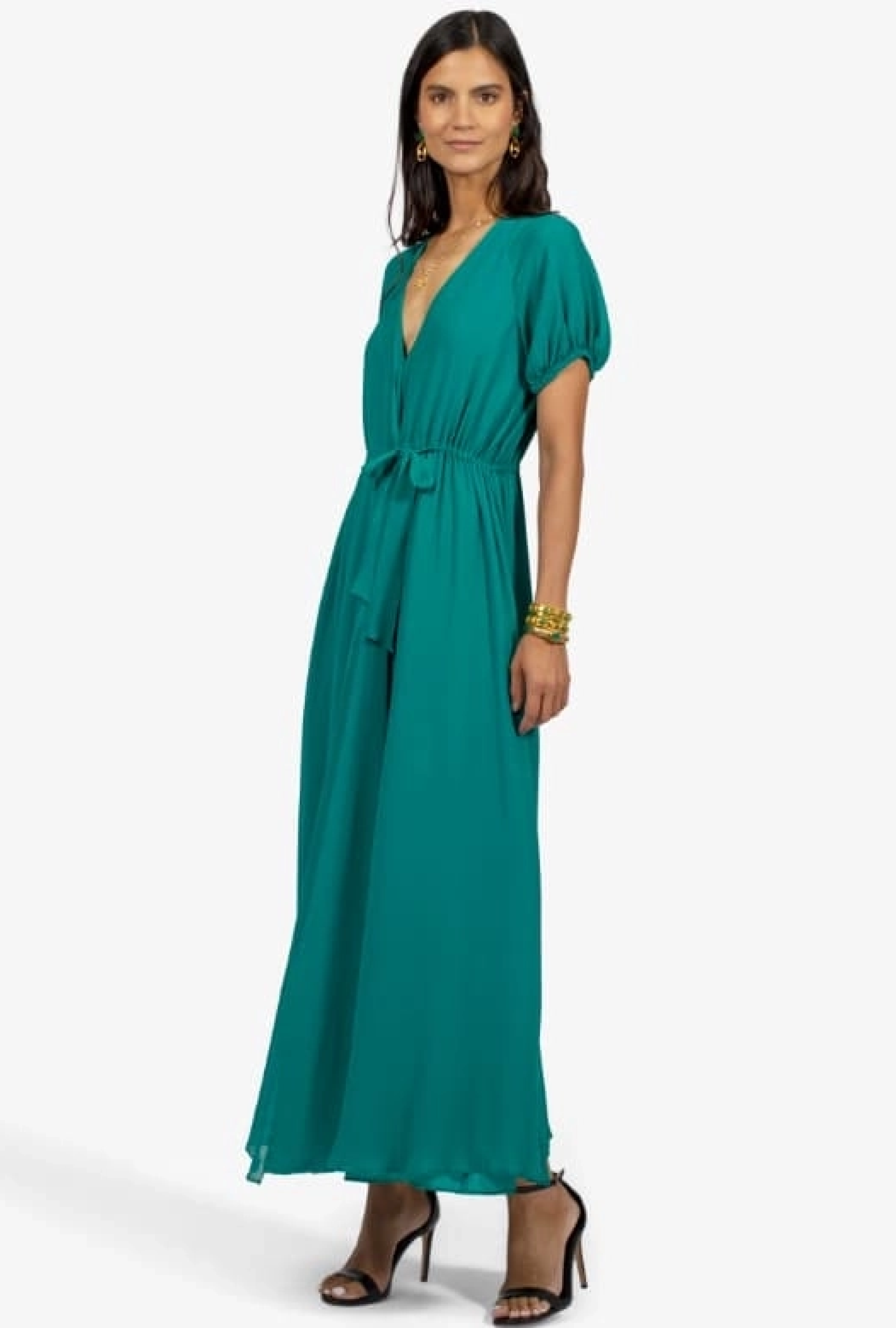 Robe portefeuille verte