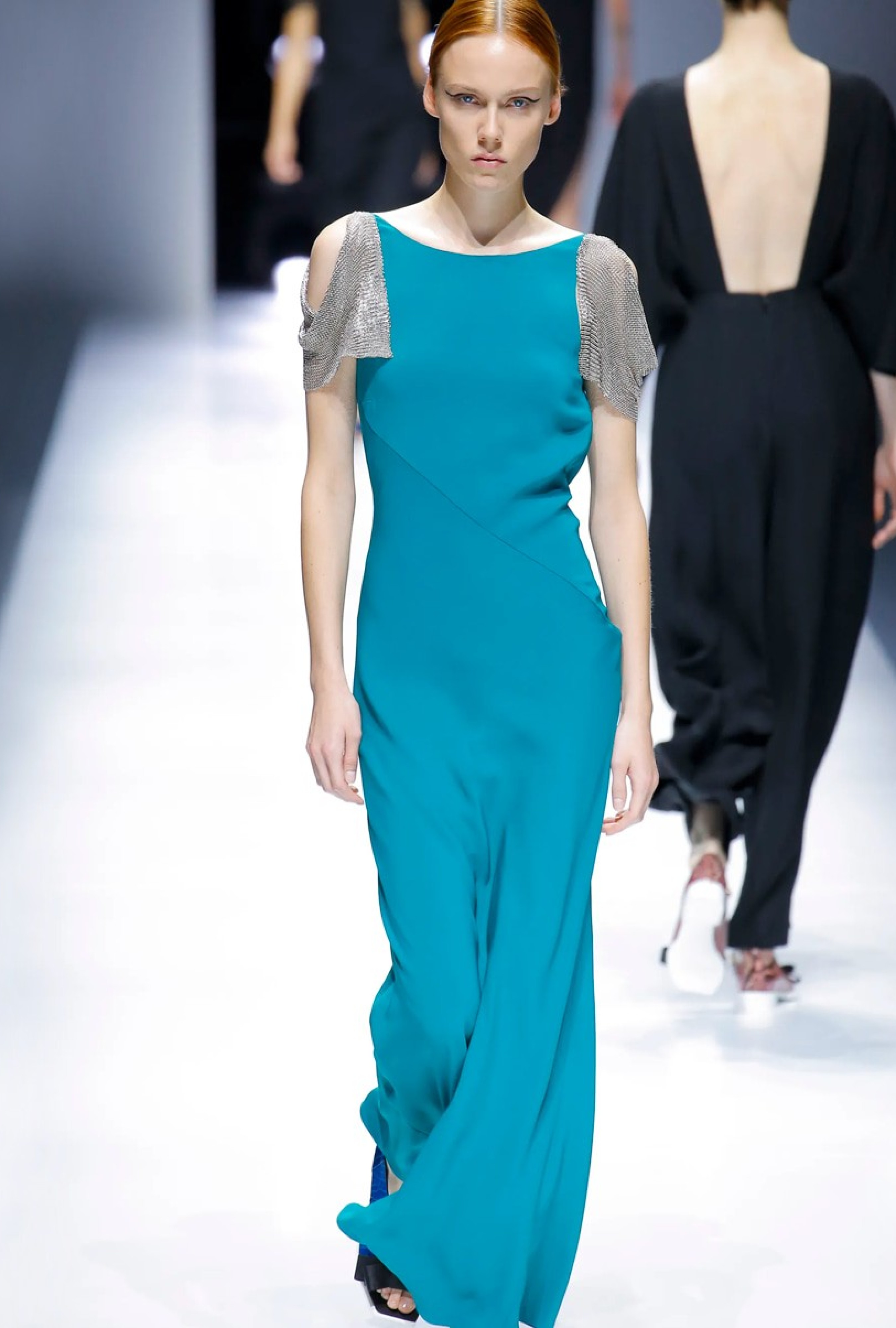 Robe bi-matière métal