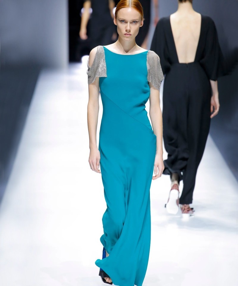 Robe bi-matière métal