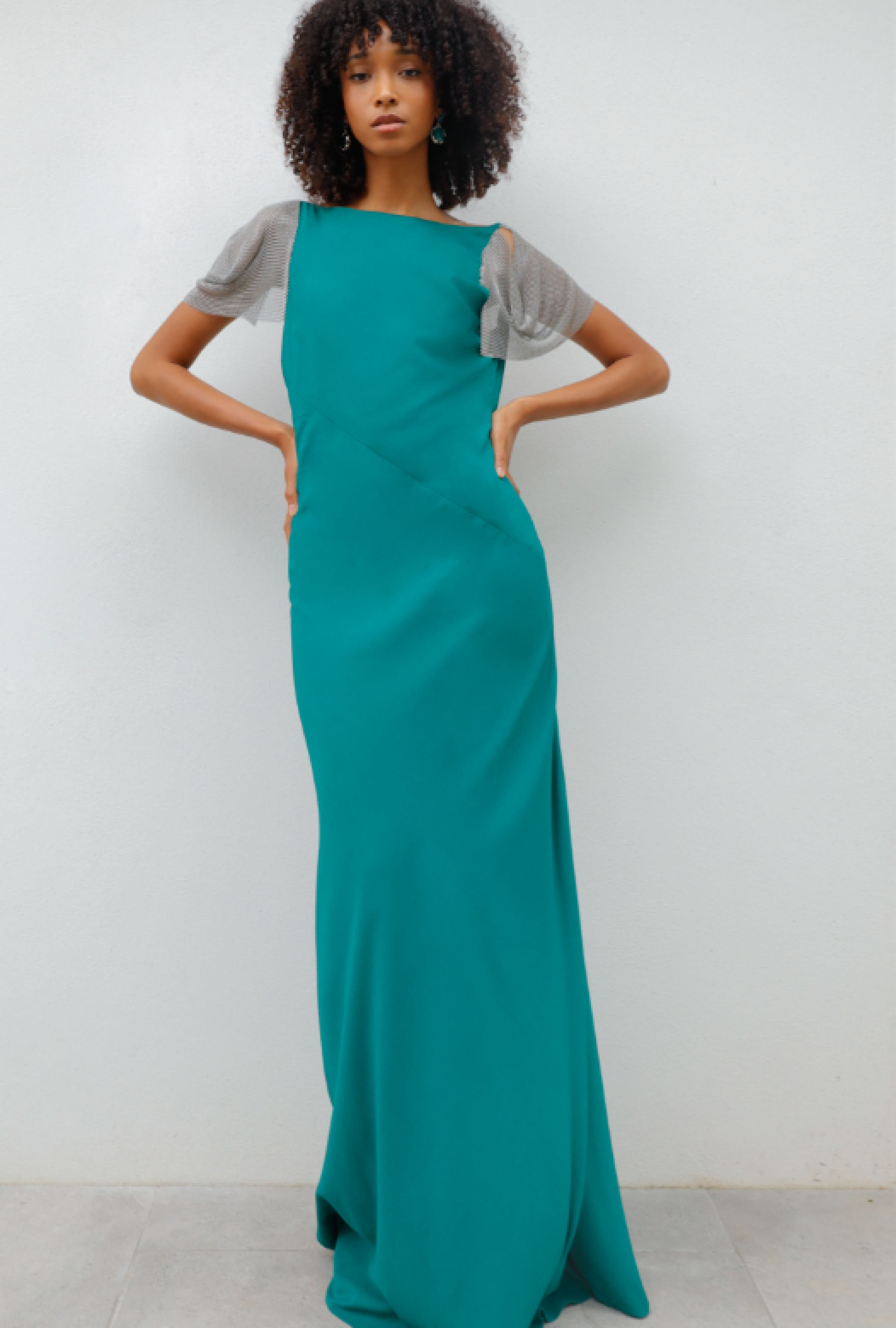 Robe bi-matière métal