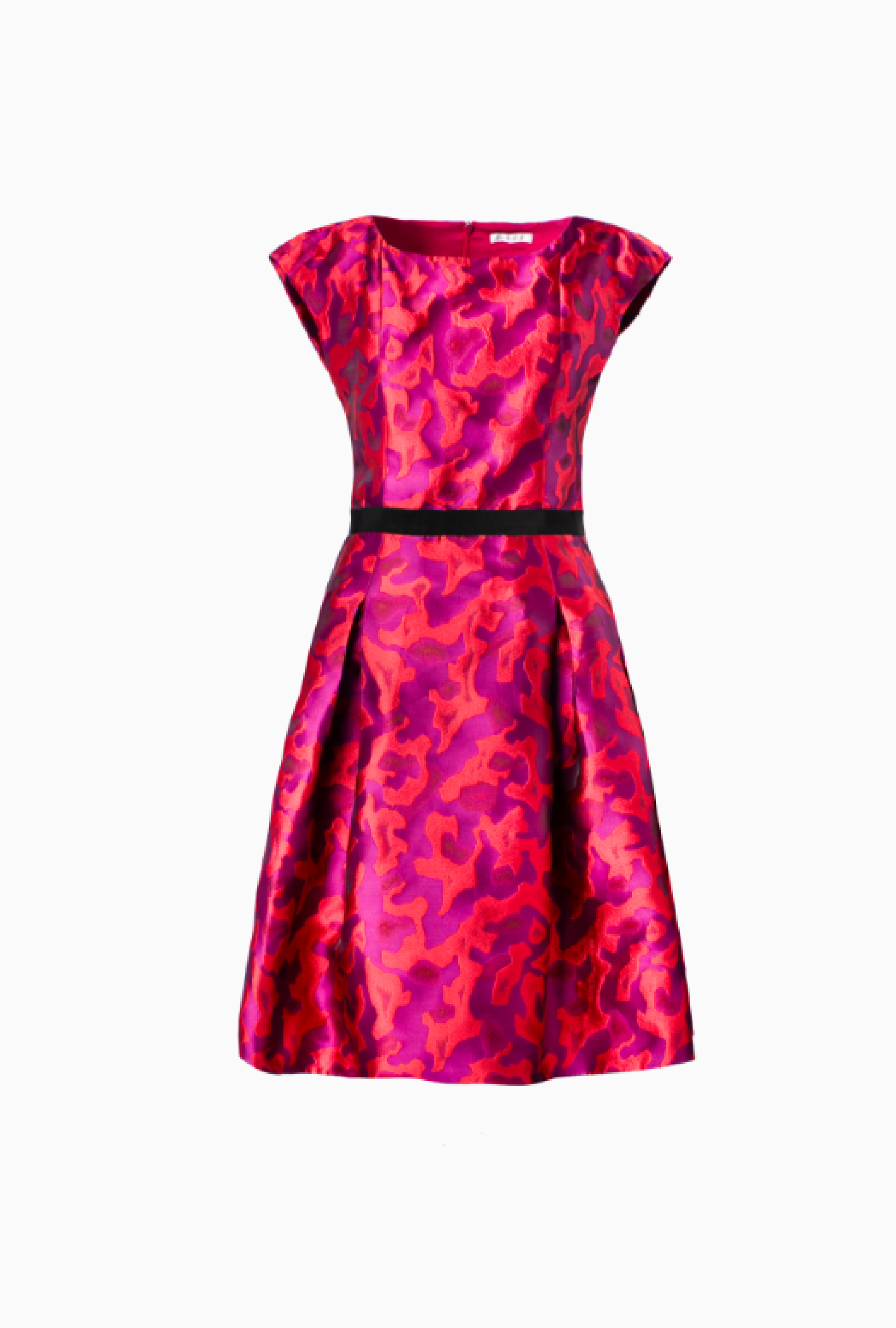 Robe Violette Et Orange Années 50