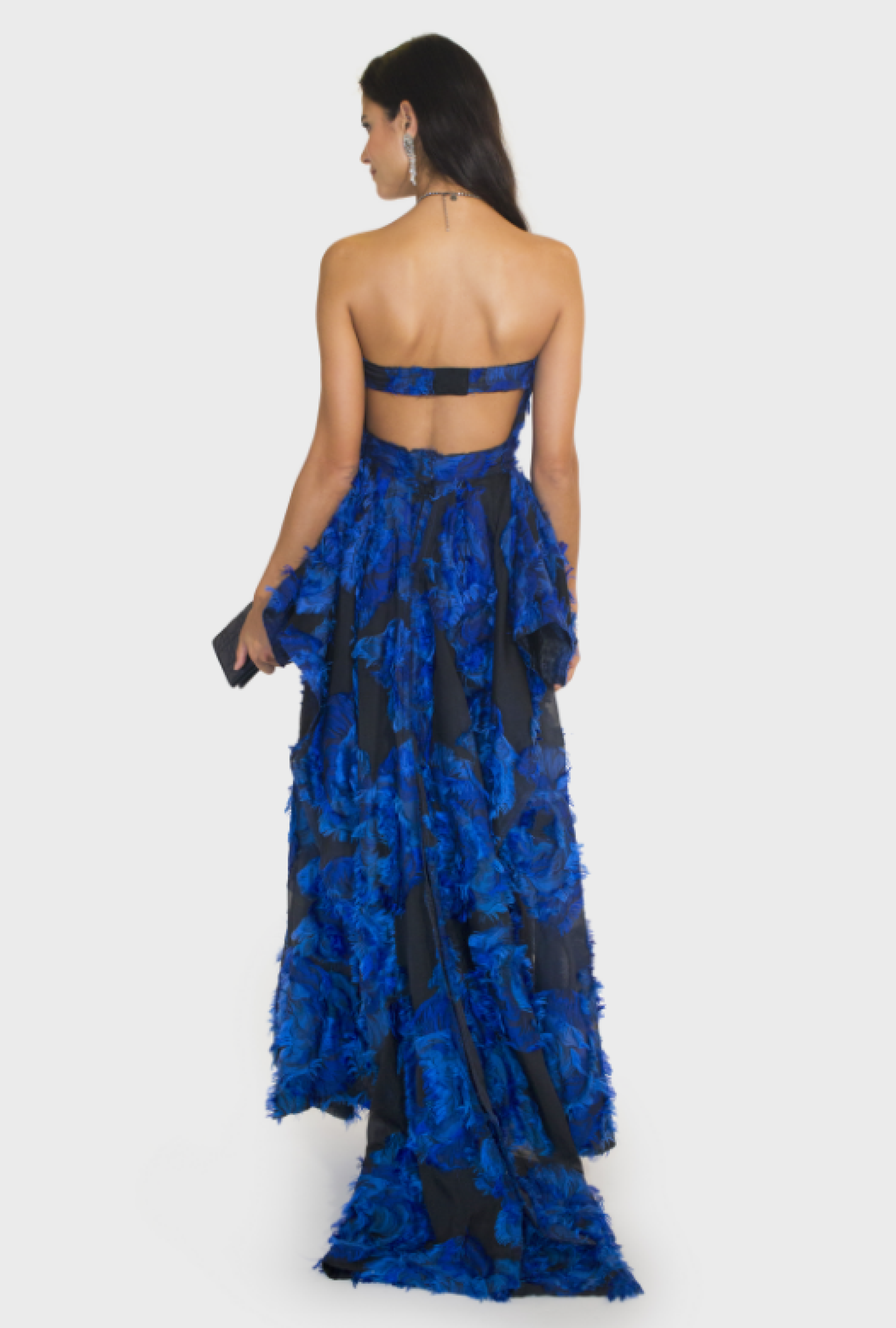 Robe Bustier Basque Bleu