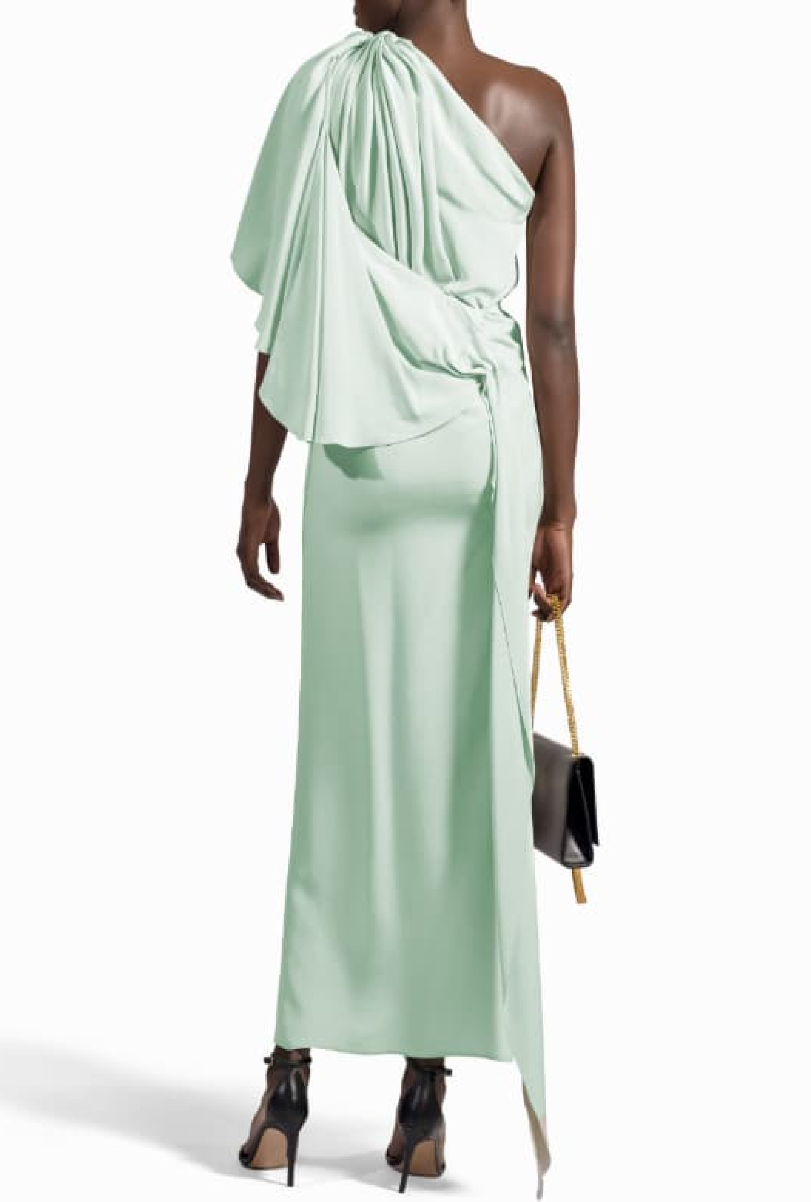 Robe Asymétrique Vert d'eau