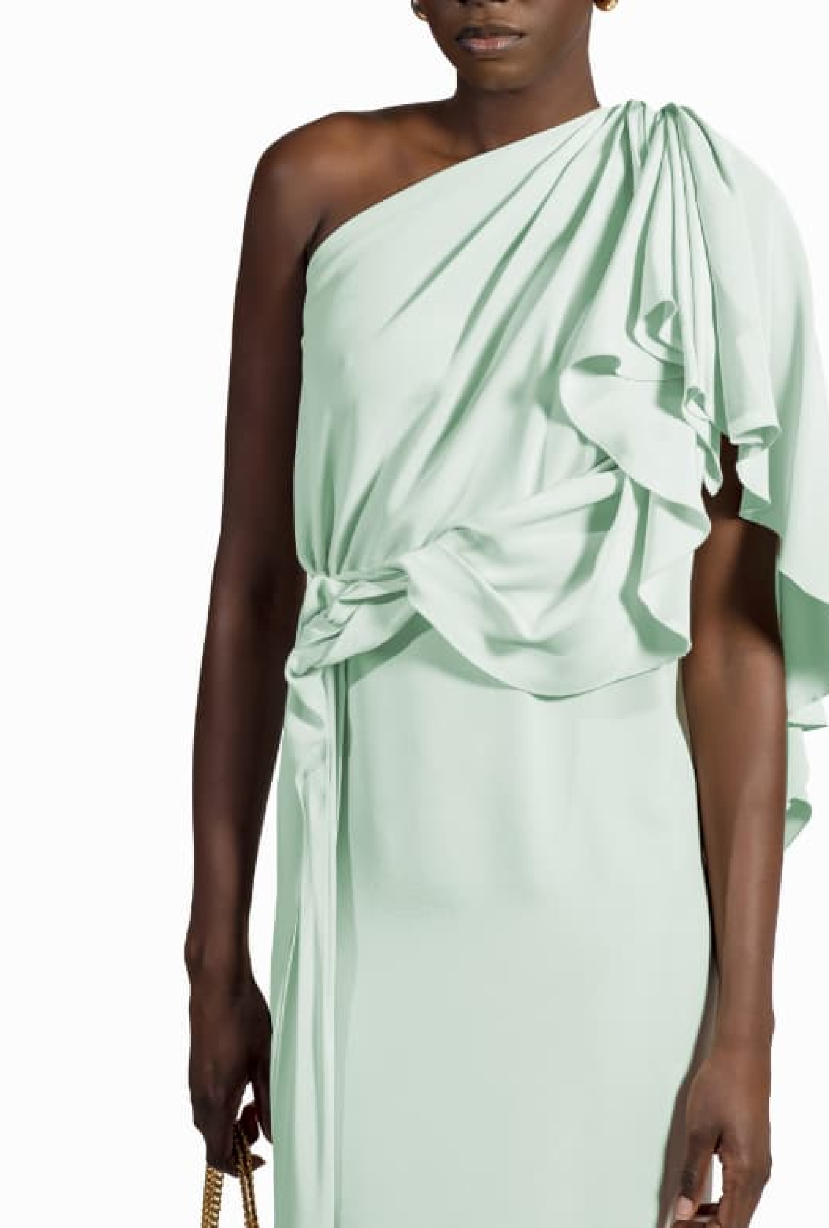 Robe Asymétrique Vert d'eau