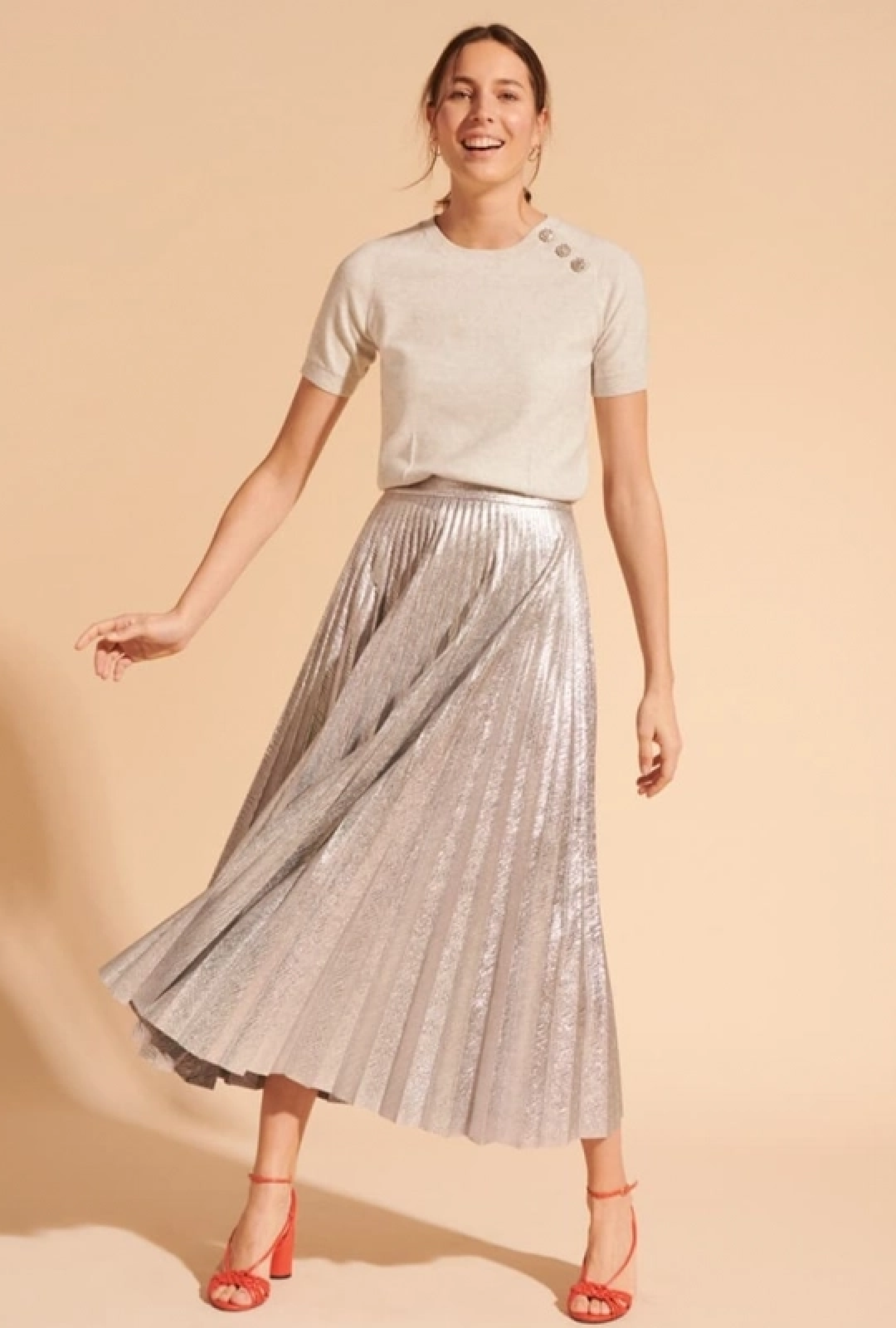 Jupe Juline Argentee