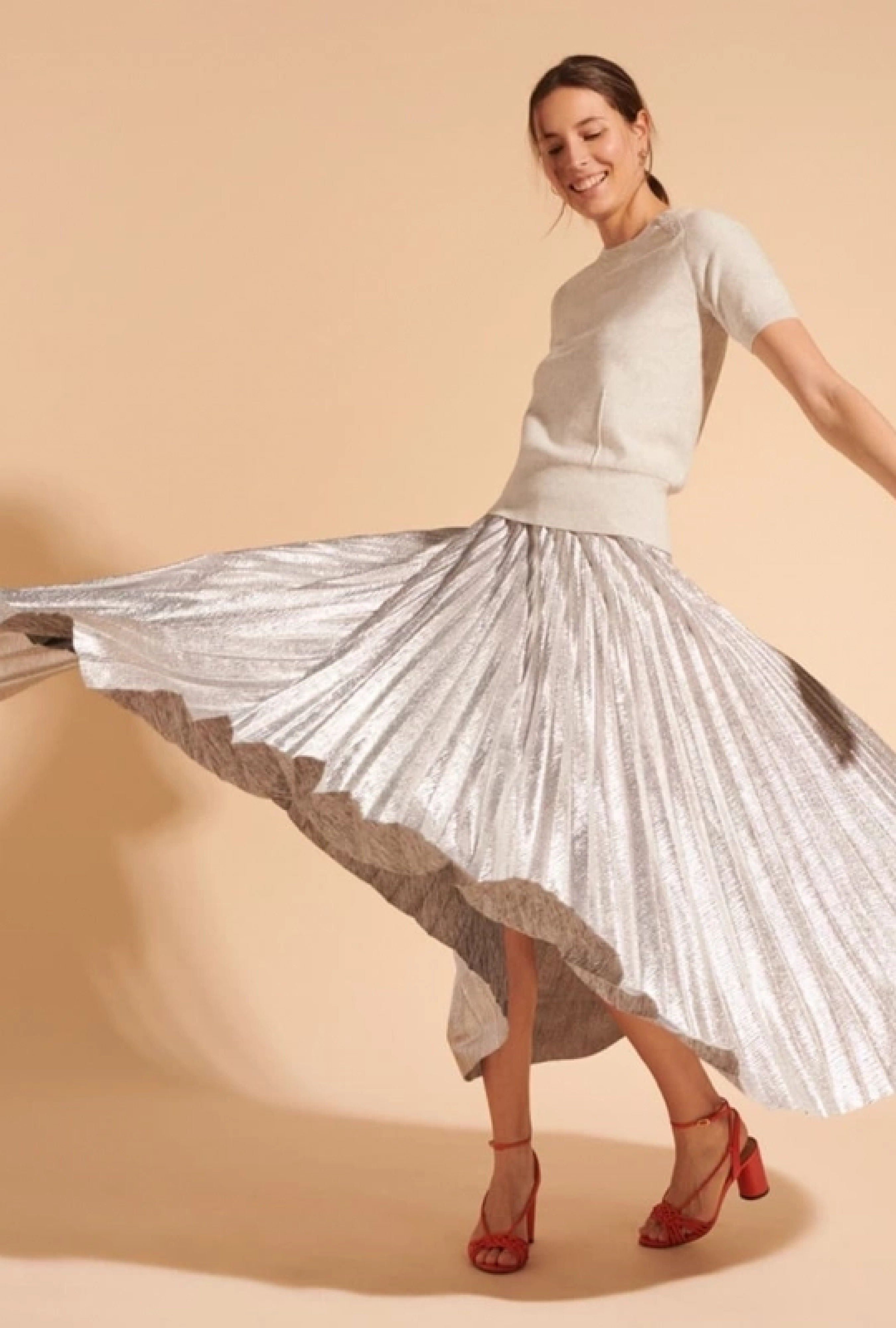 Jupe Juline Argentee