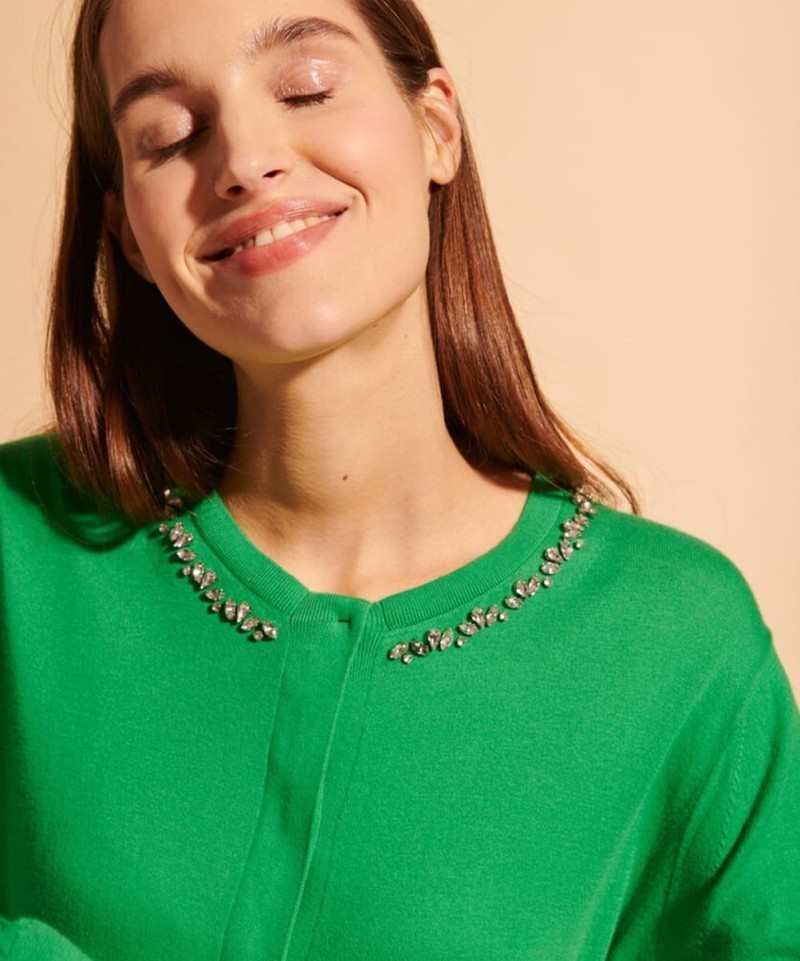 Cardigan Tara Jarmon Col Bijoux