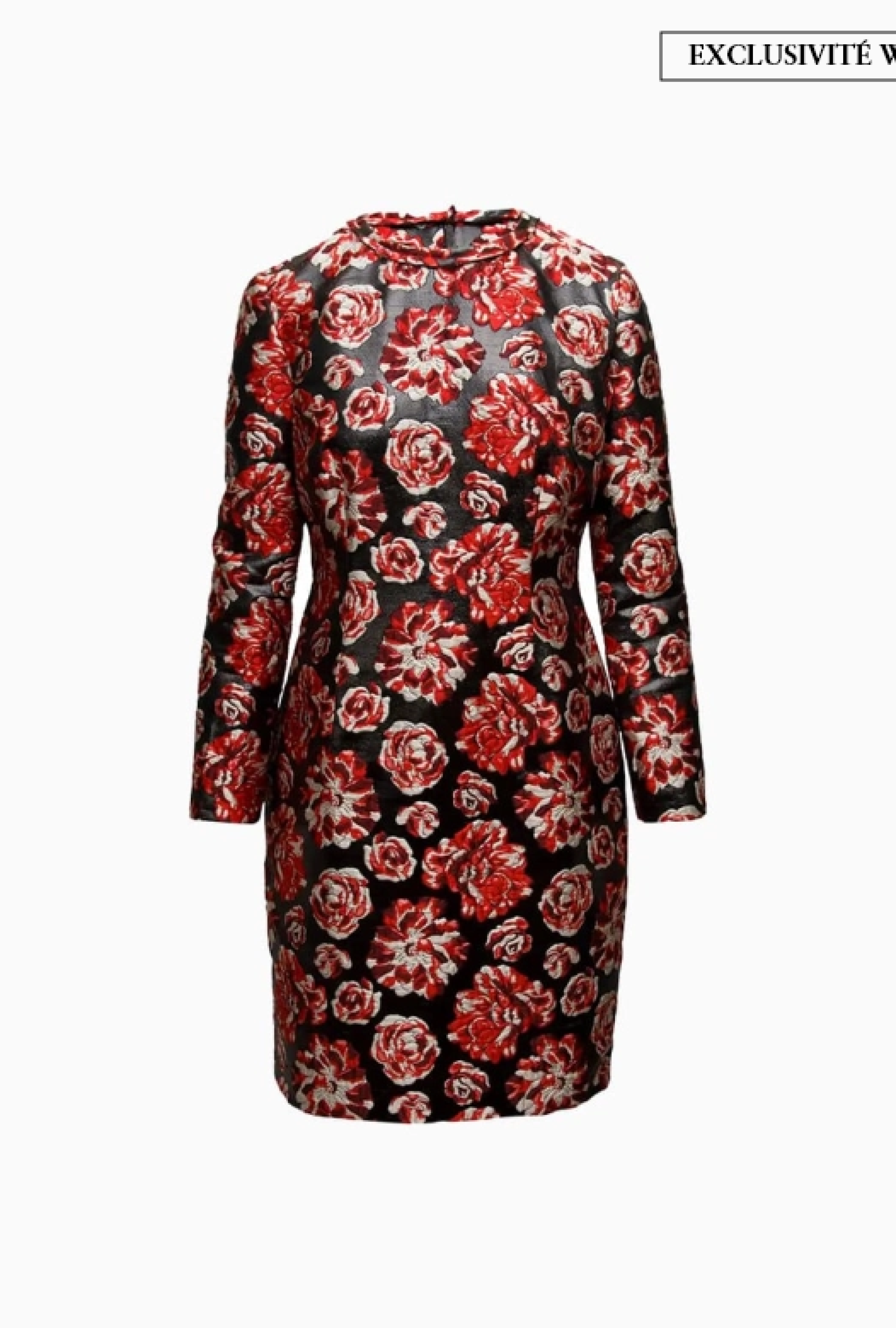 Robe brocard imprimée