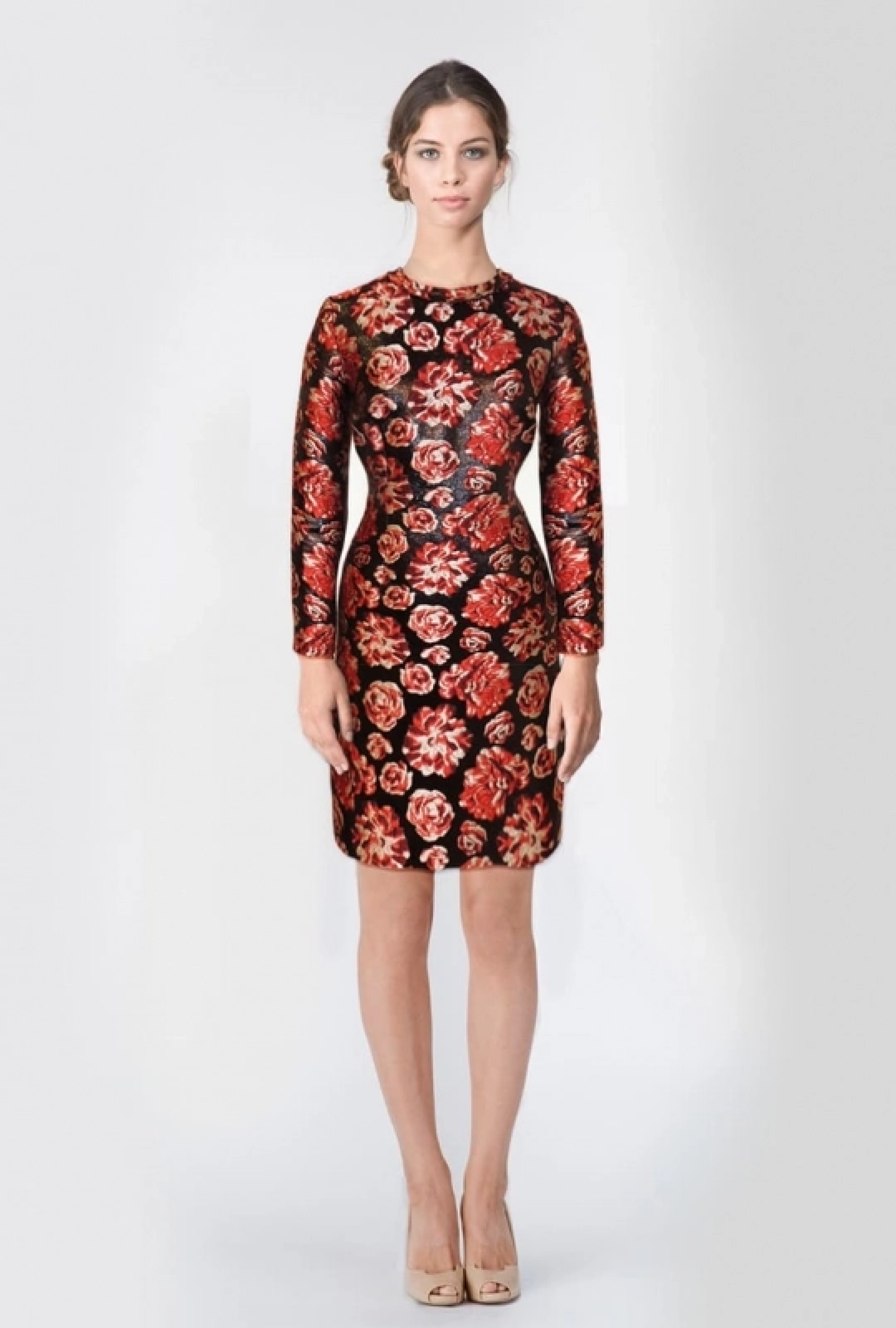 Robe brocard imprimée