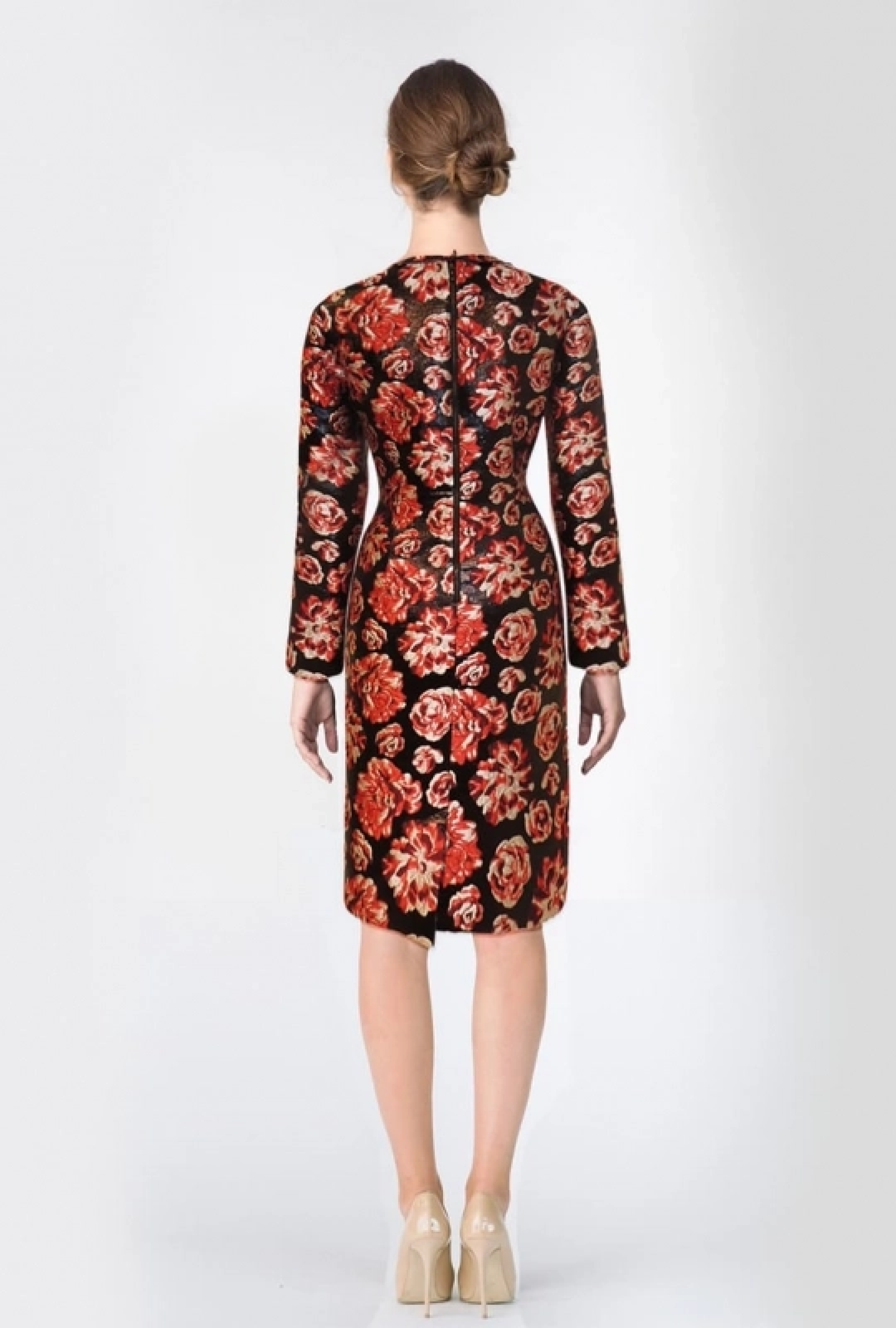 Robe brocard imprimée