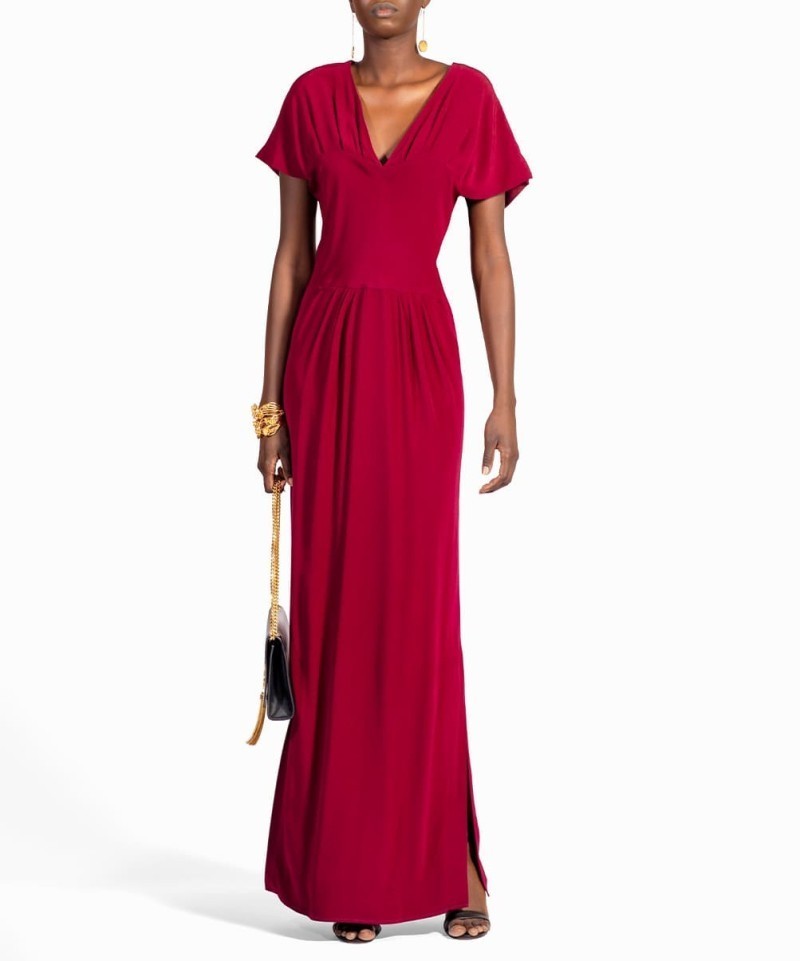 Robe kimono bordeaux