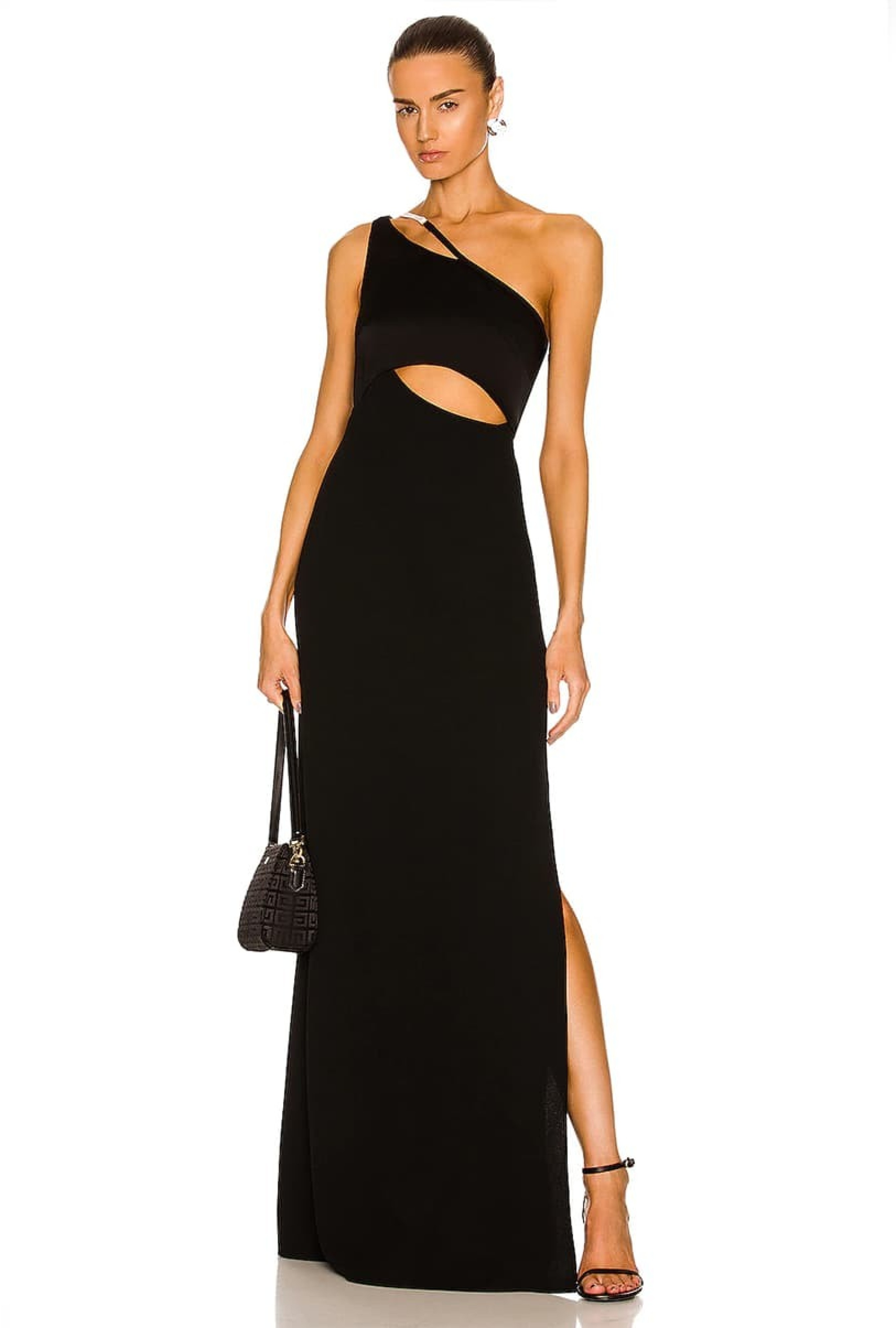 Robe One Shoulder Gown