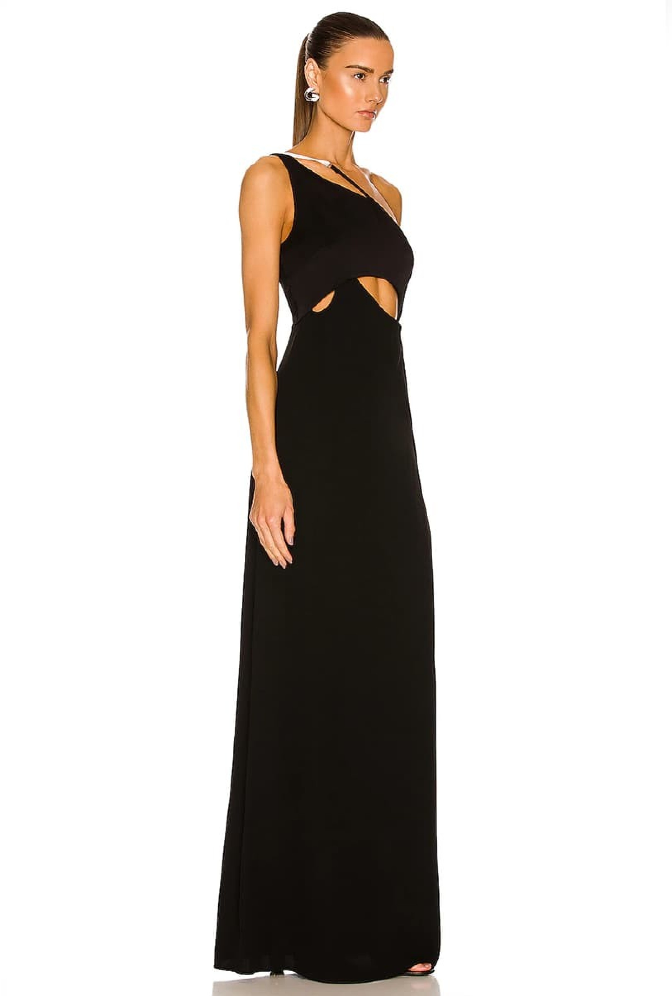 Robe One Shoulder Gown