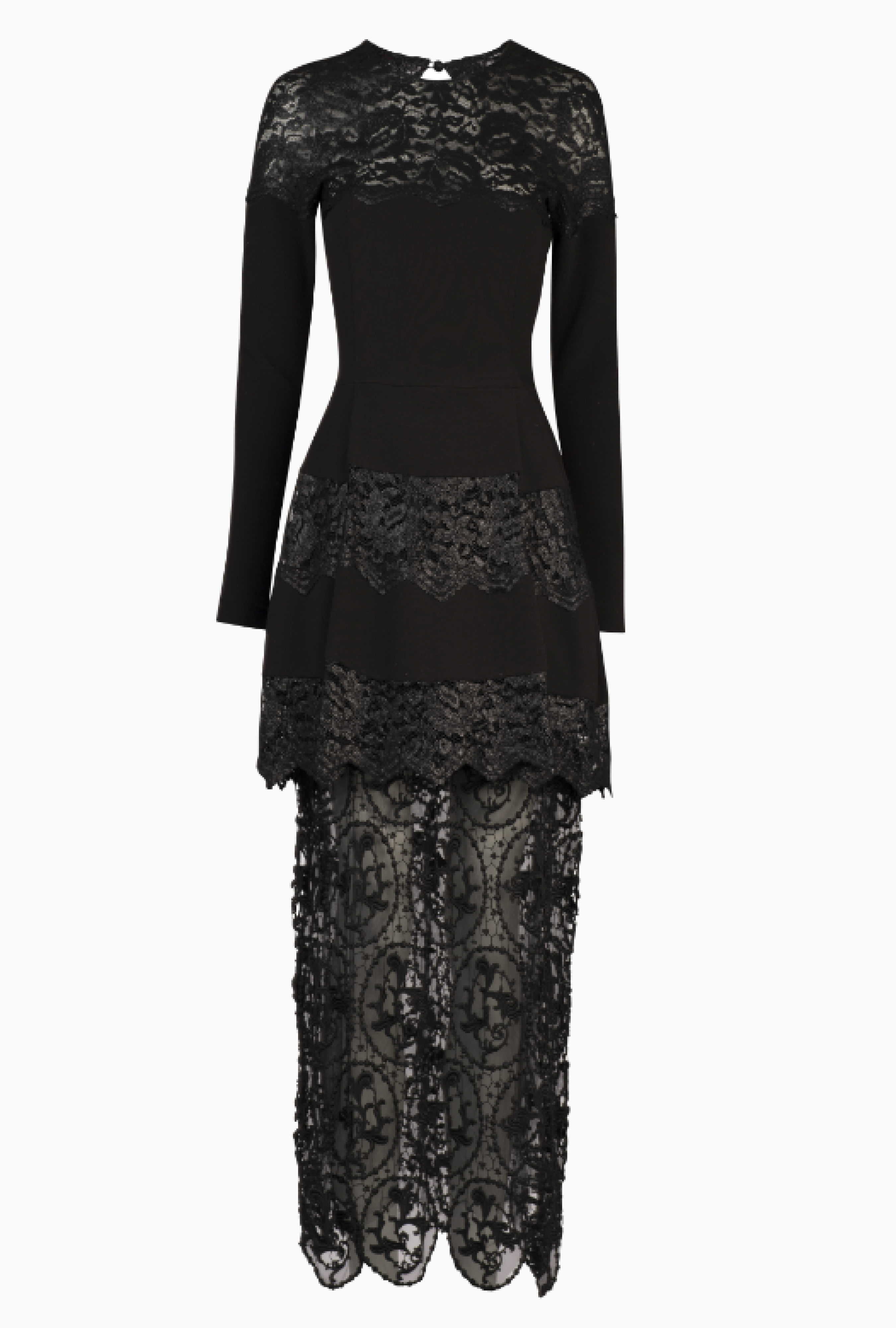 Robe Crepe Noire Patineuse