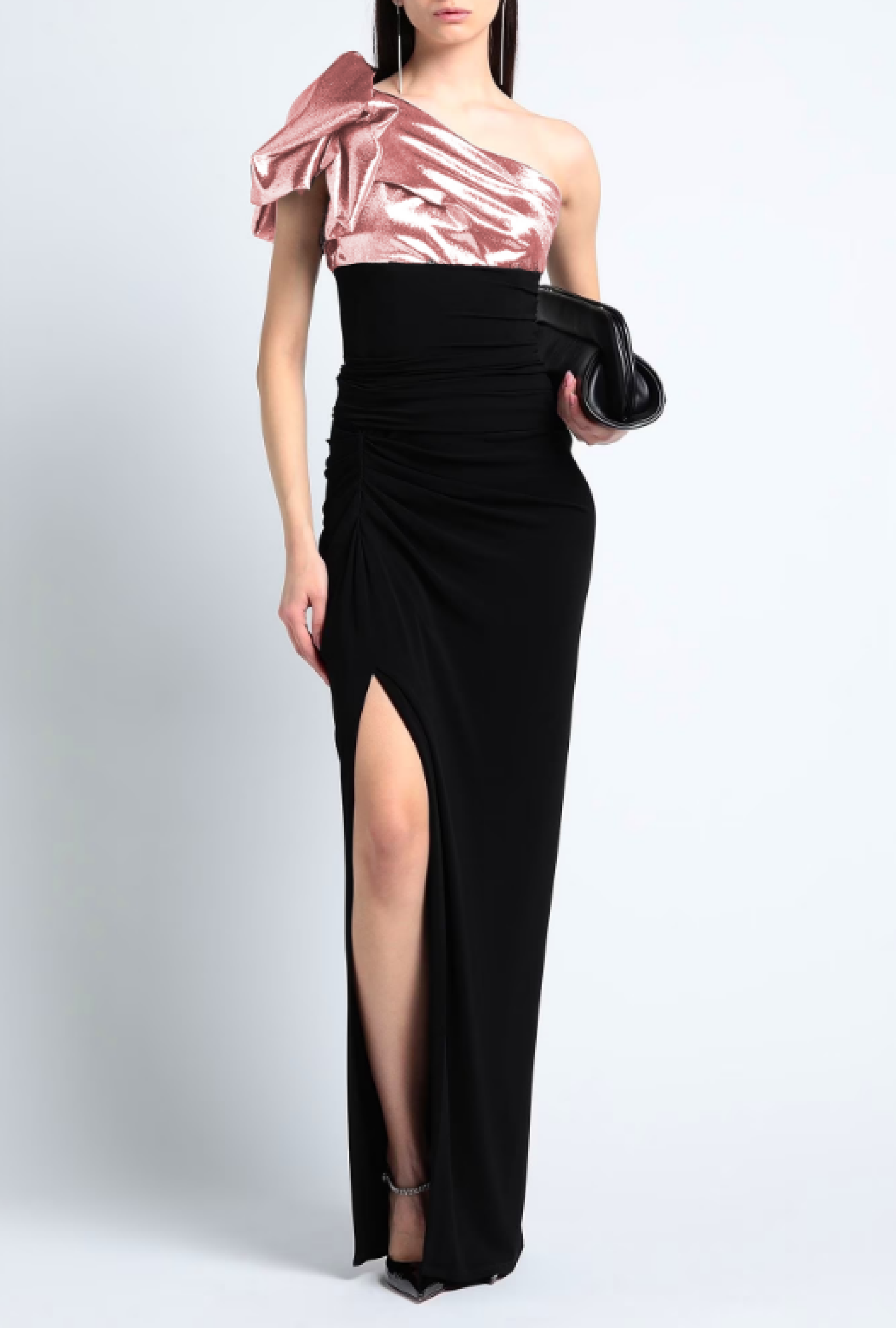 Robe Jersey de soie top asymétrique