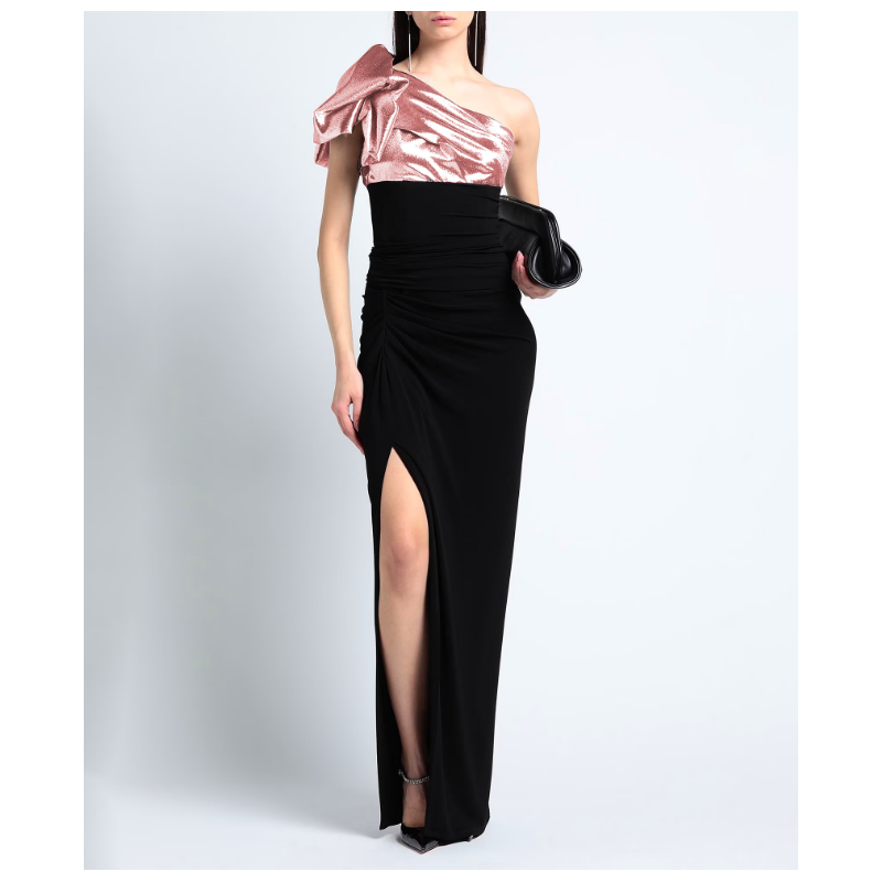 Robe Jersey de soie top asymétrique