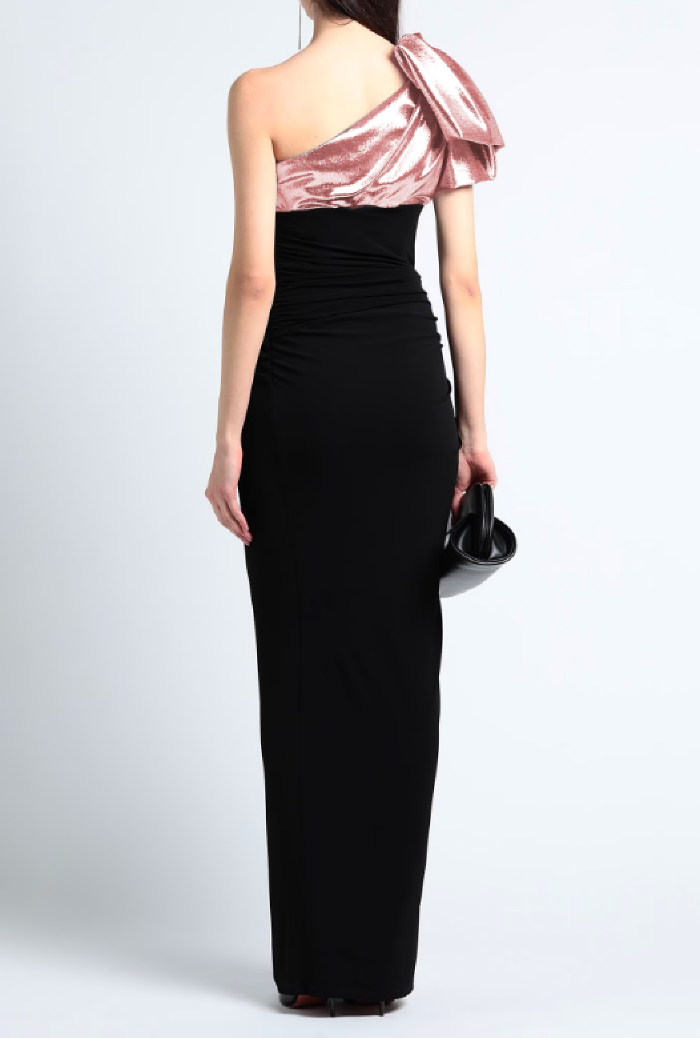 Robe Jersey de soie top asymétrique