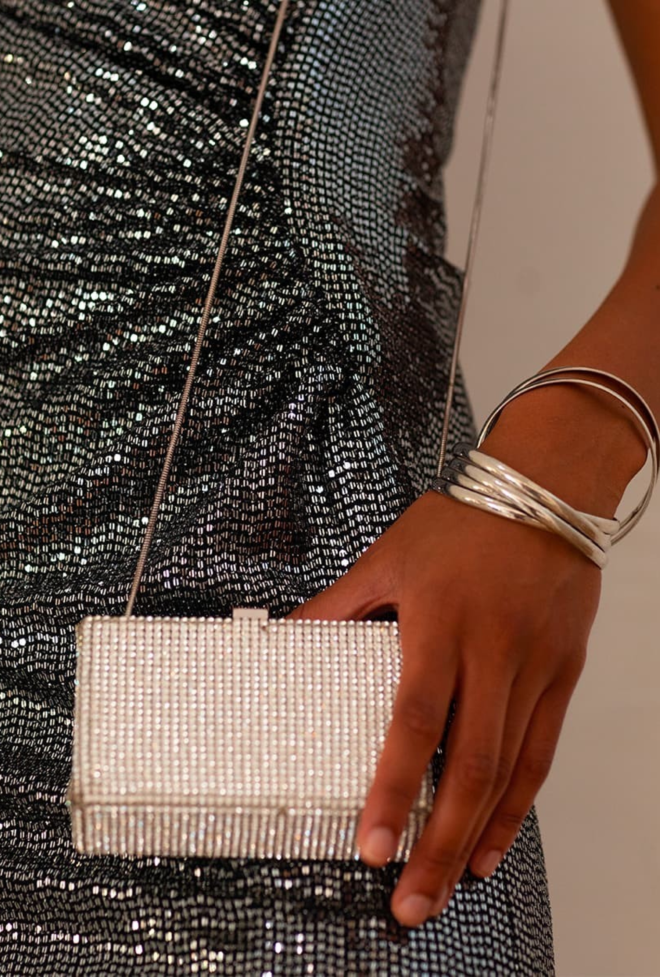 Sac Strass Argent