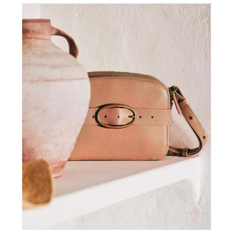 Sac Vanessa Bruno Iris zippé Beige