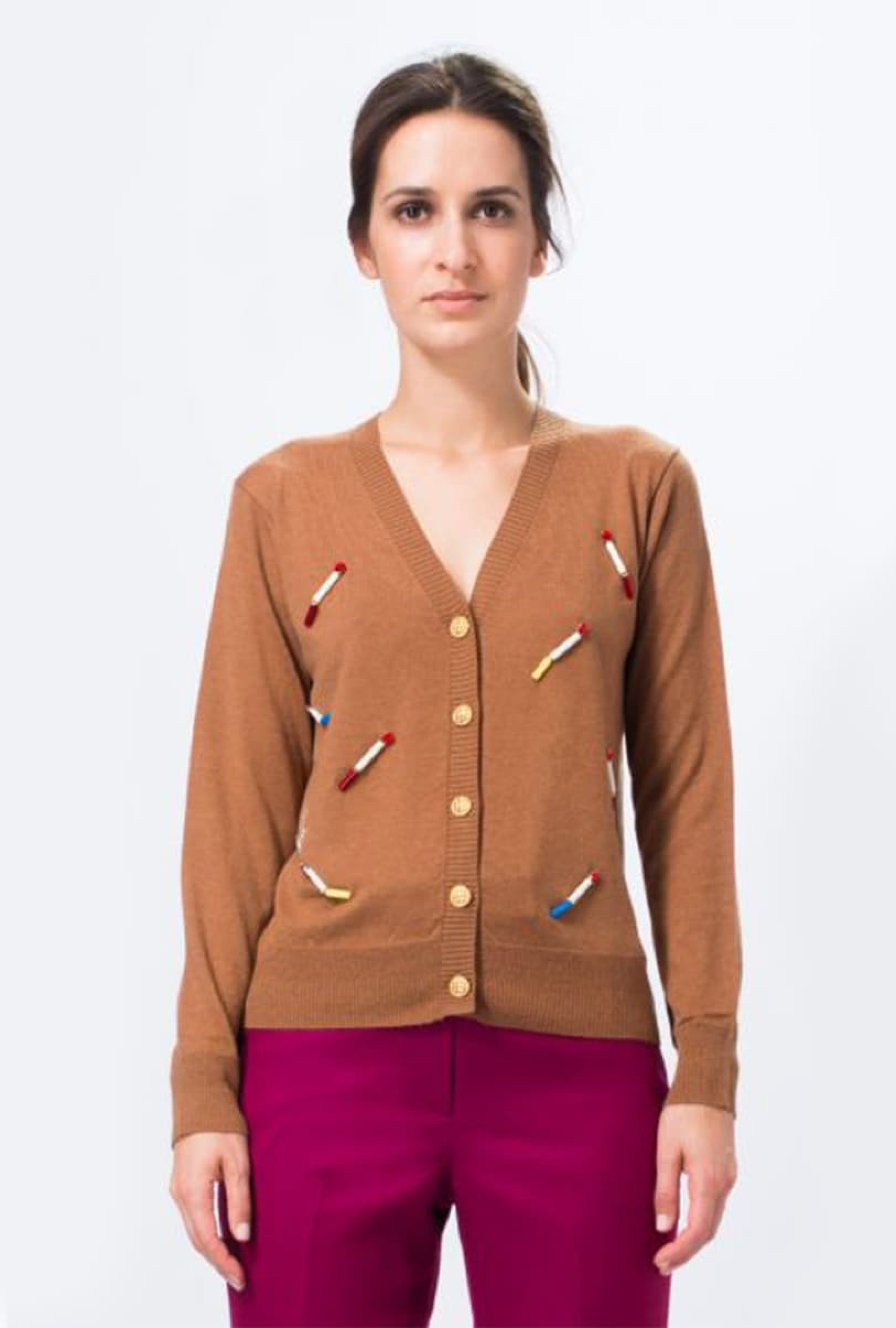Cardigan en Laine