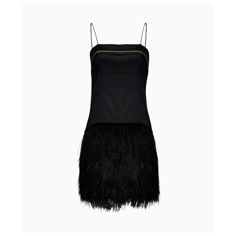 Robe Mousseline Plumes