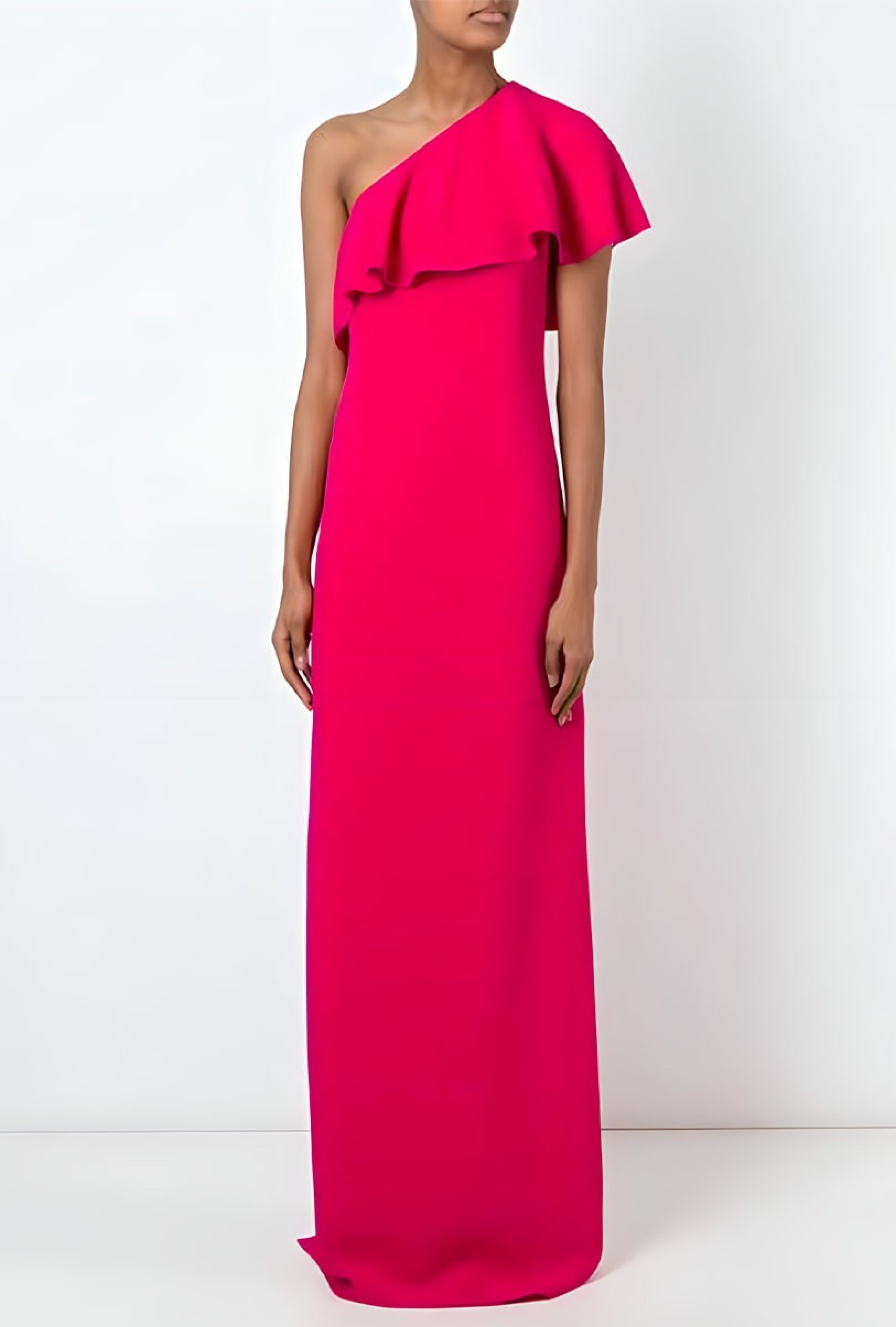 Robe Asymétrique Fuchsia