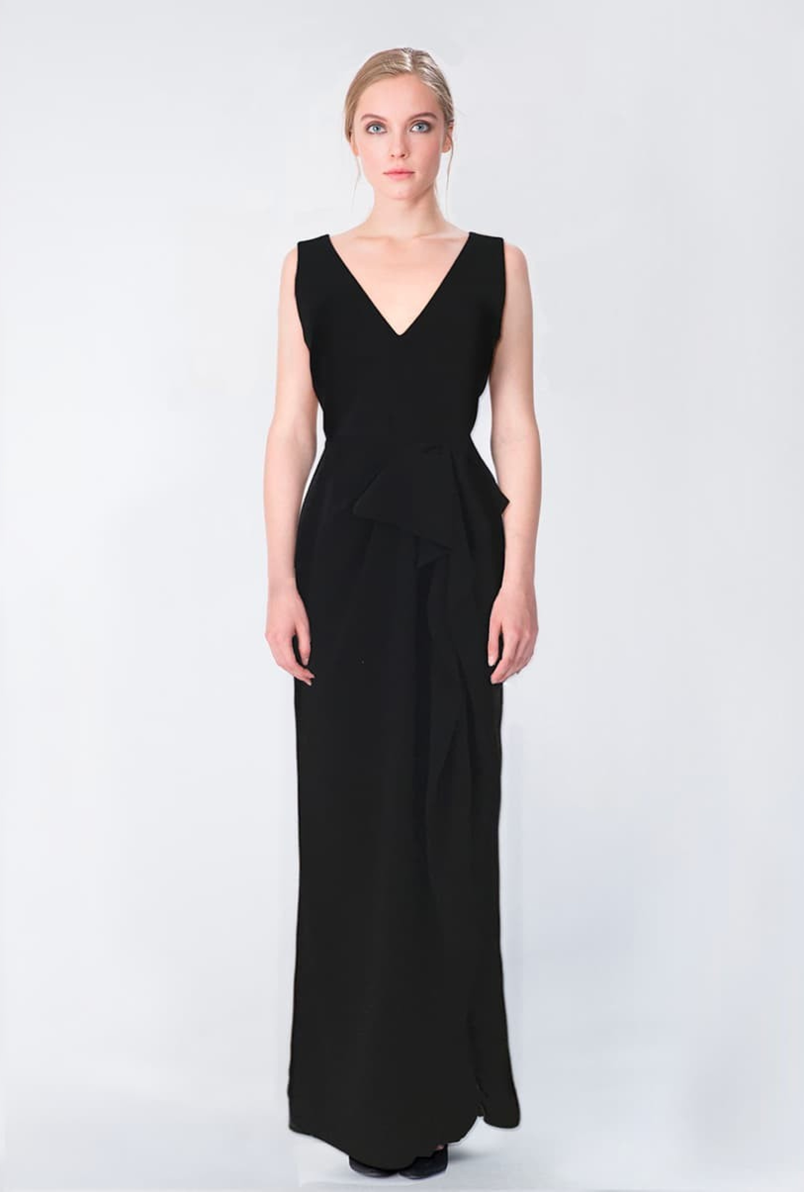 Robe Crêpe de soie Jupe Volantée