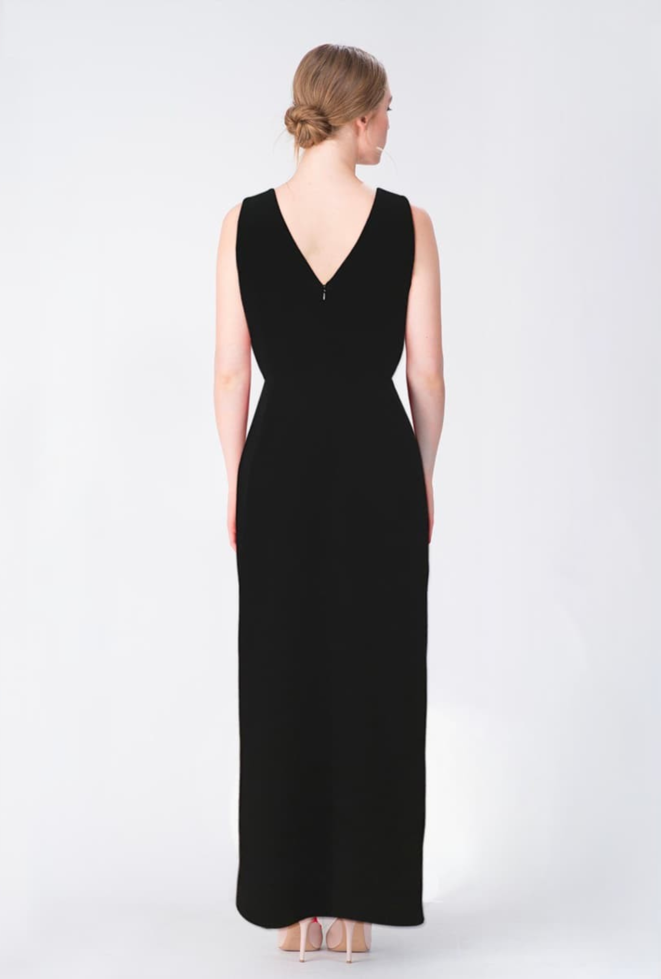 Robe Crêpe de soie Jupe Volantée