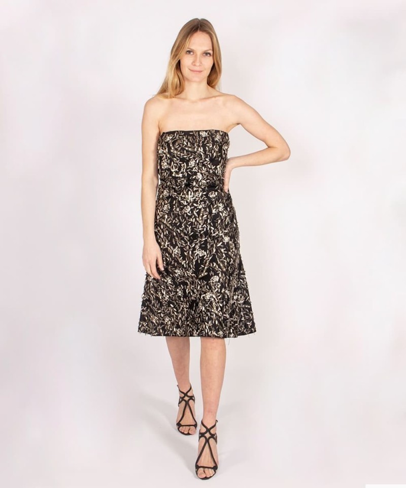 Robe Bustier Métal et brillants