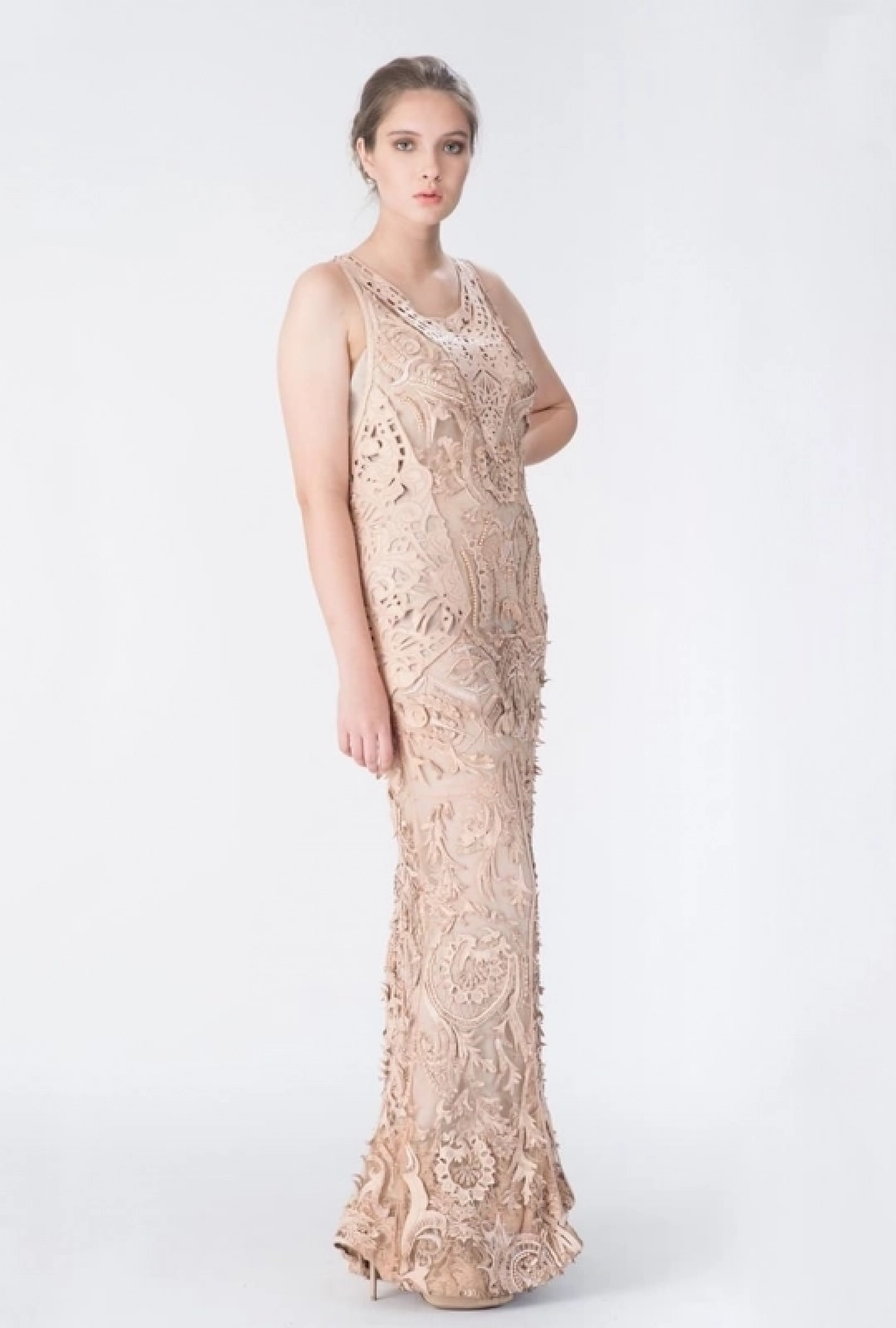 Robe Nude Dentelle V