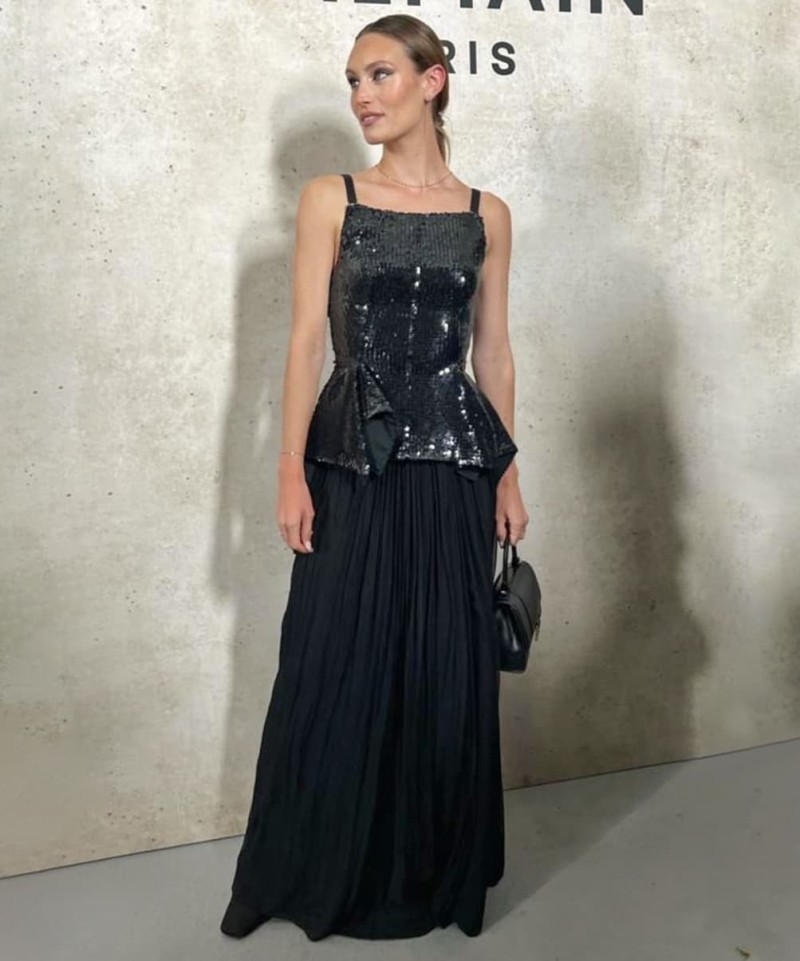 Robe Basque à Sequins