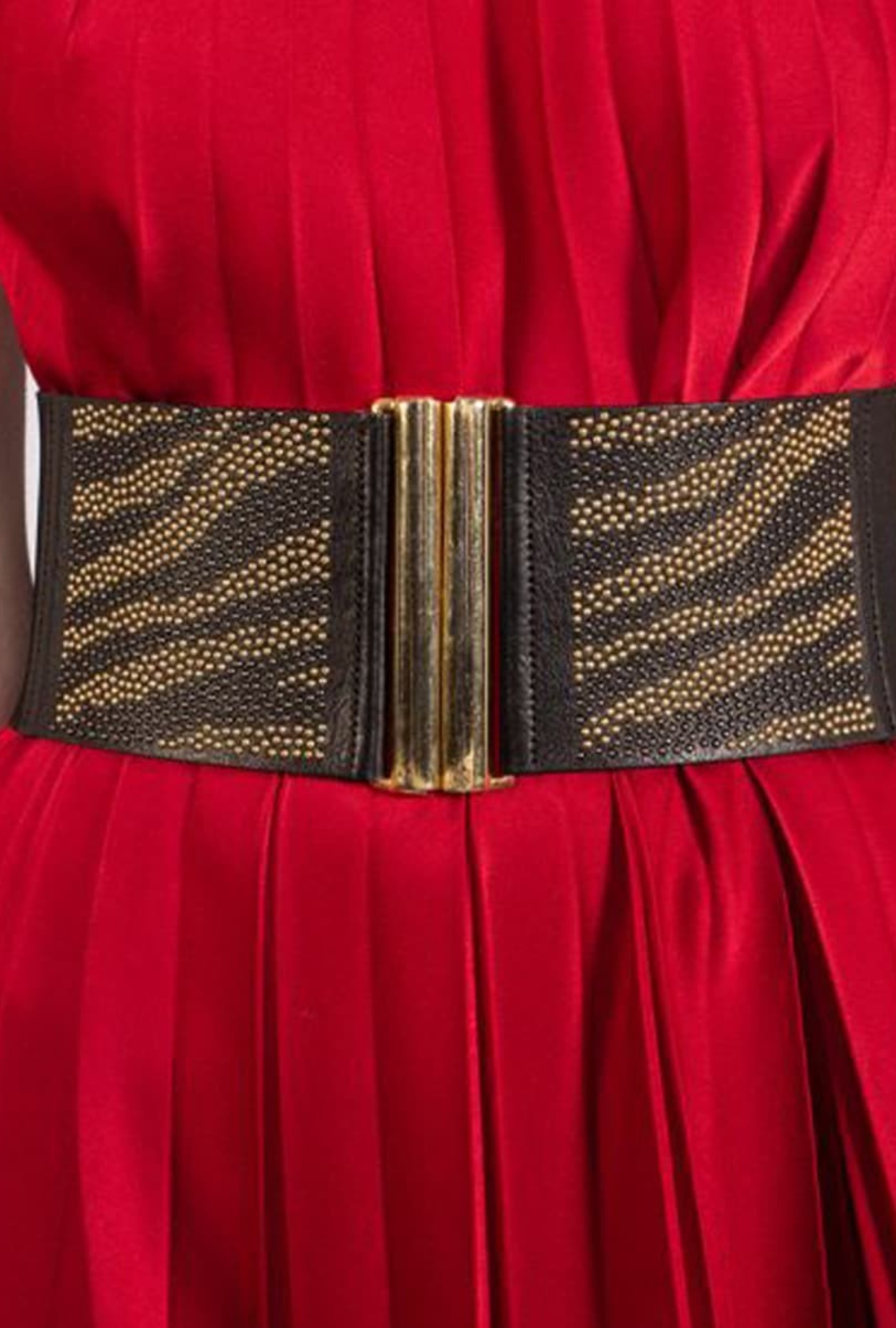 Ceinture large doré