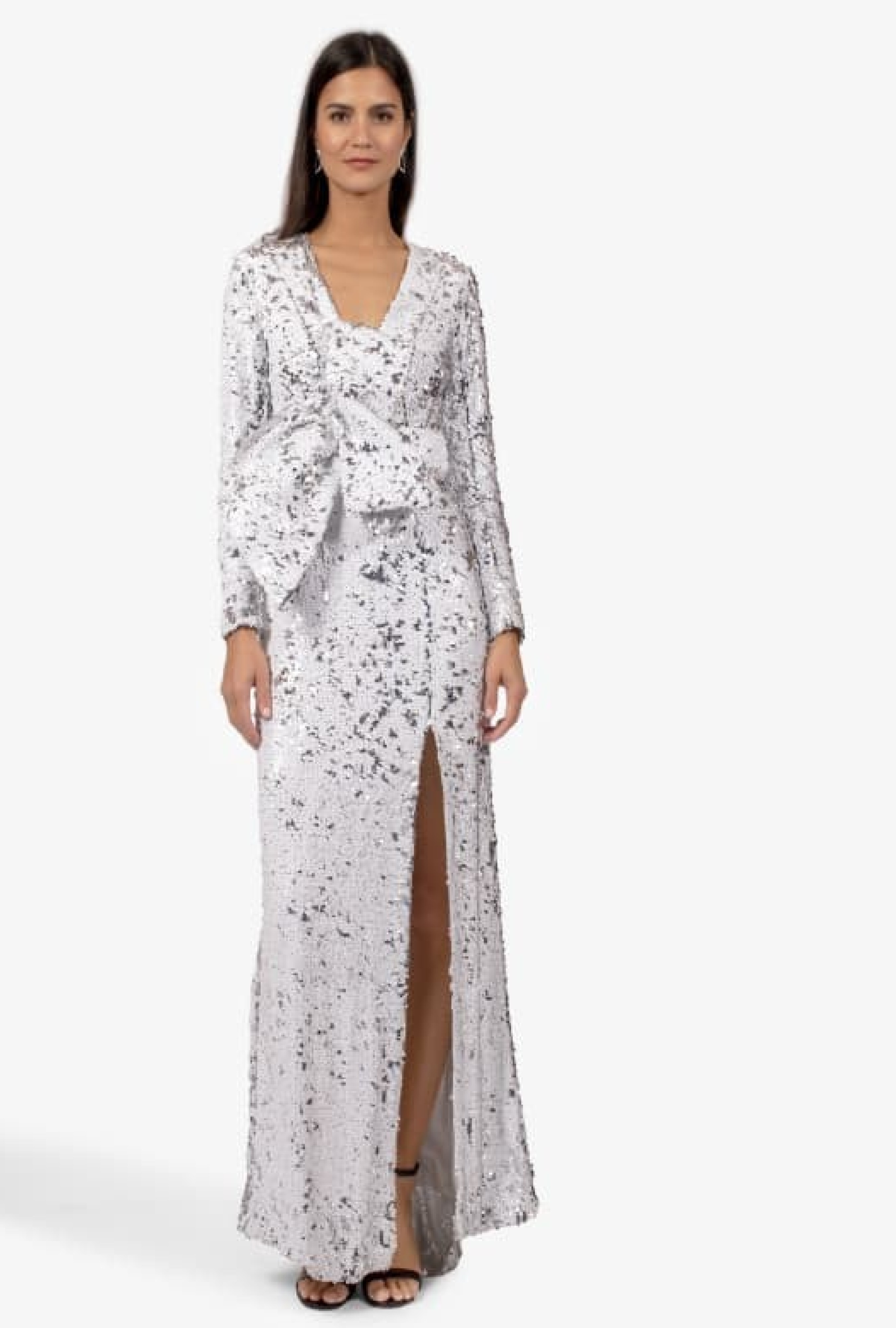 Robe Sequins Blancs