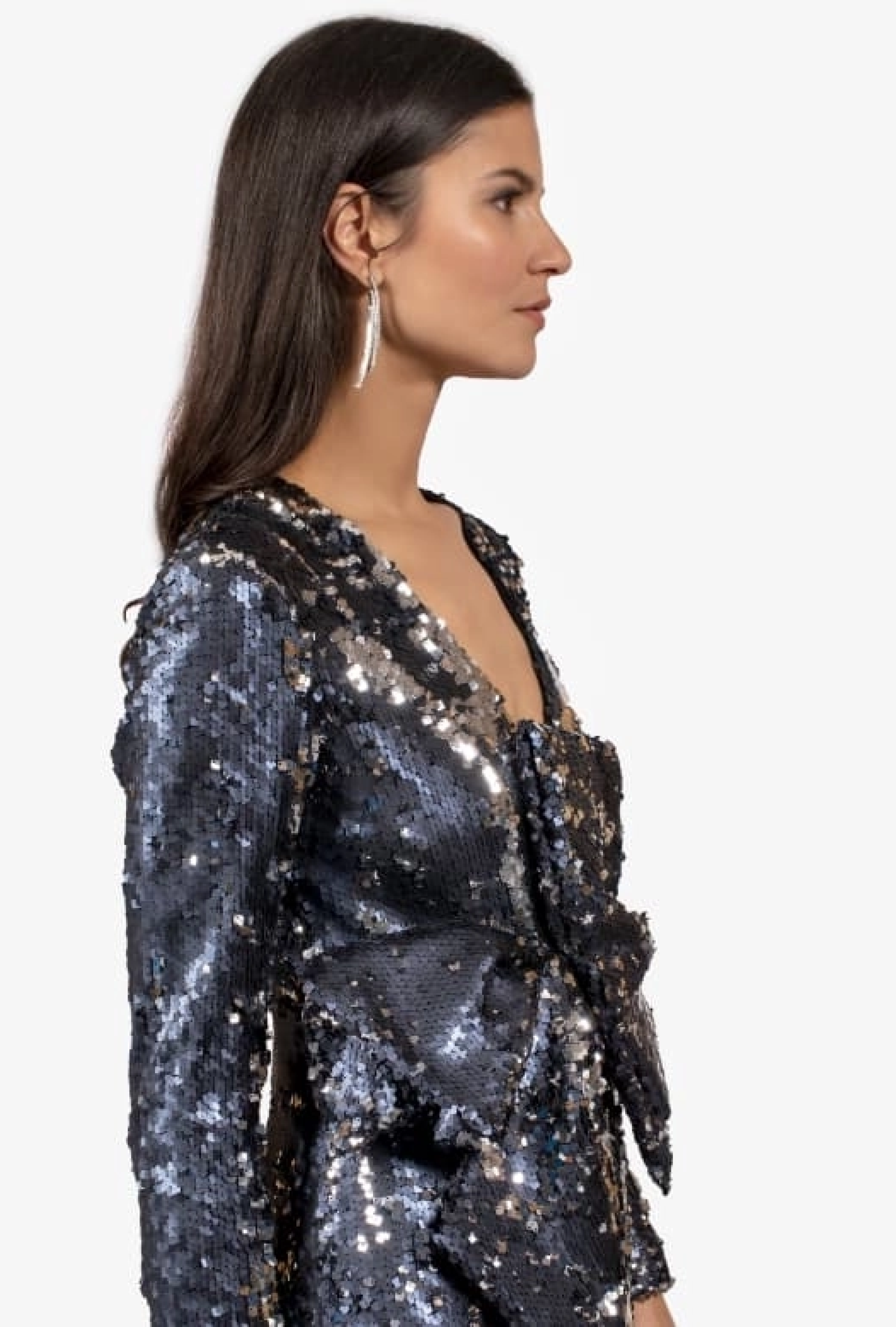 Robe Sequins Marine
