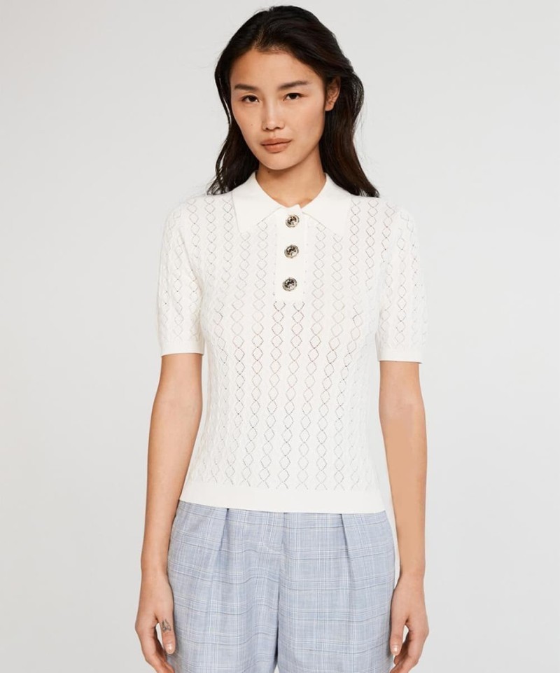 Polo Claudie Pierlot écru